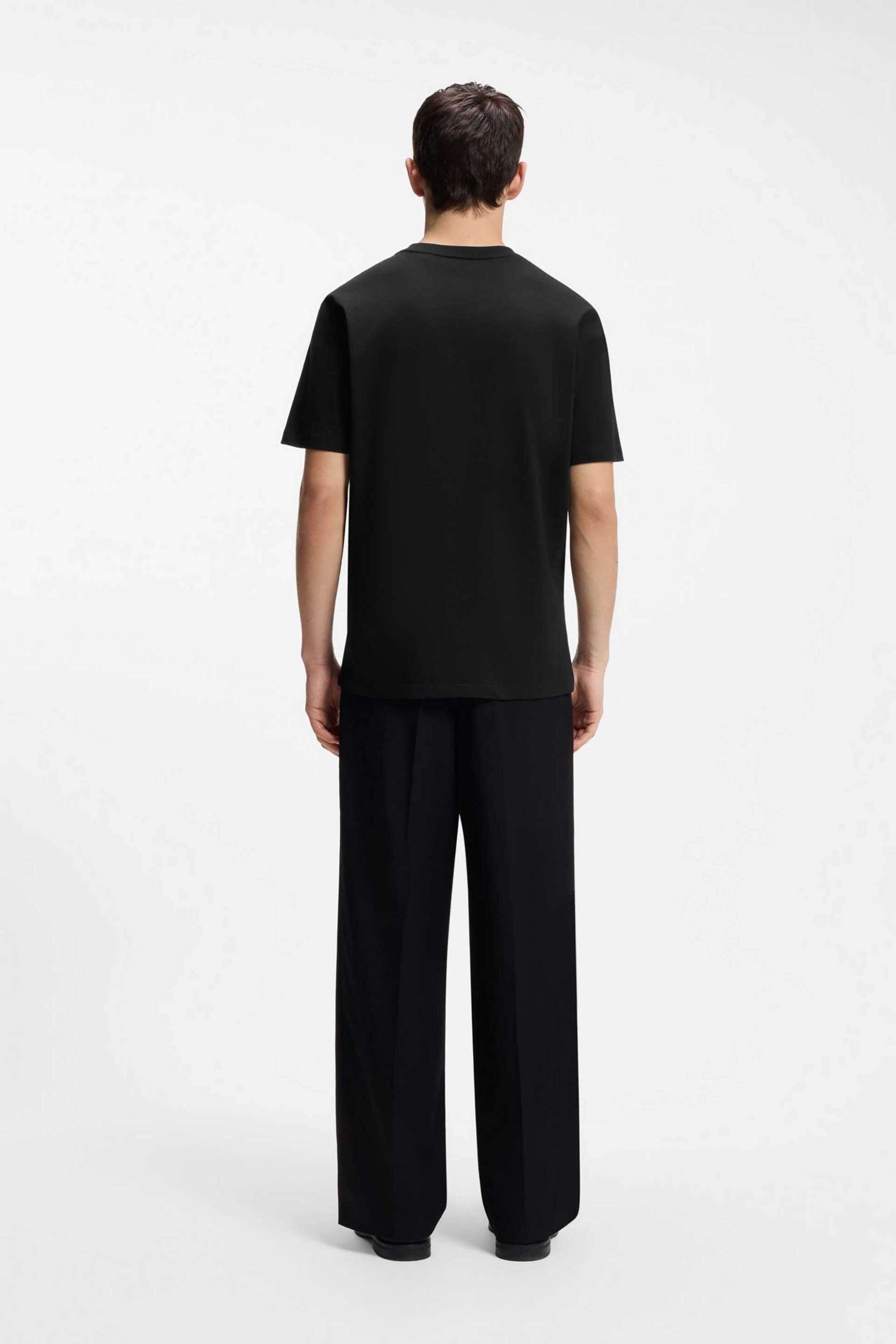 Hugo Ανδρικό T-Shirt Regular Fit Durec - 50566046 Μαύρο