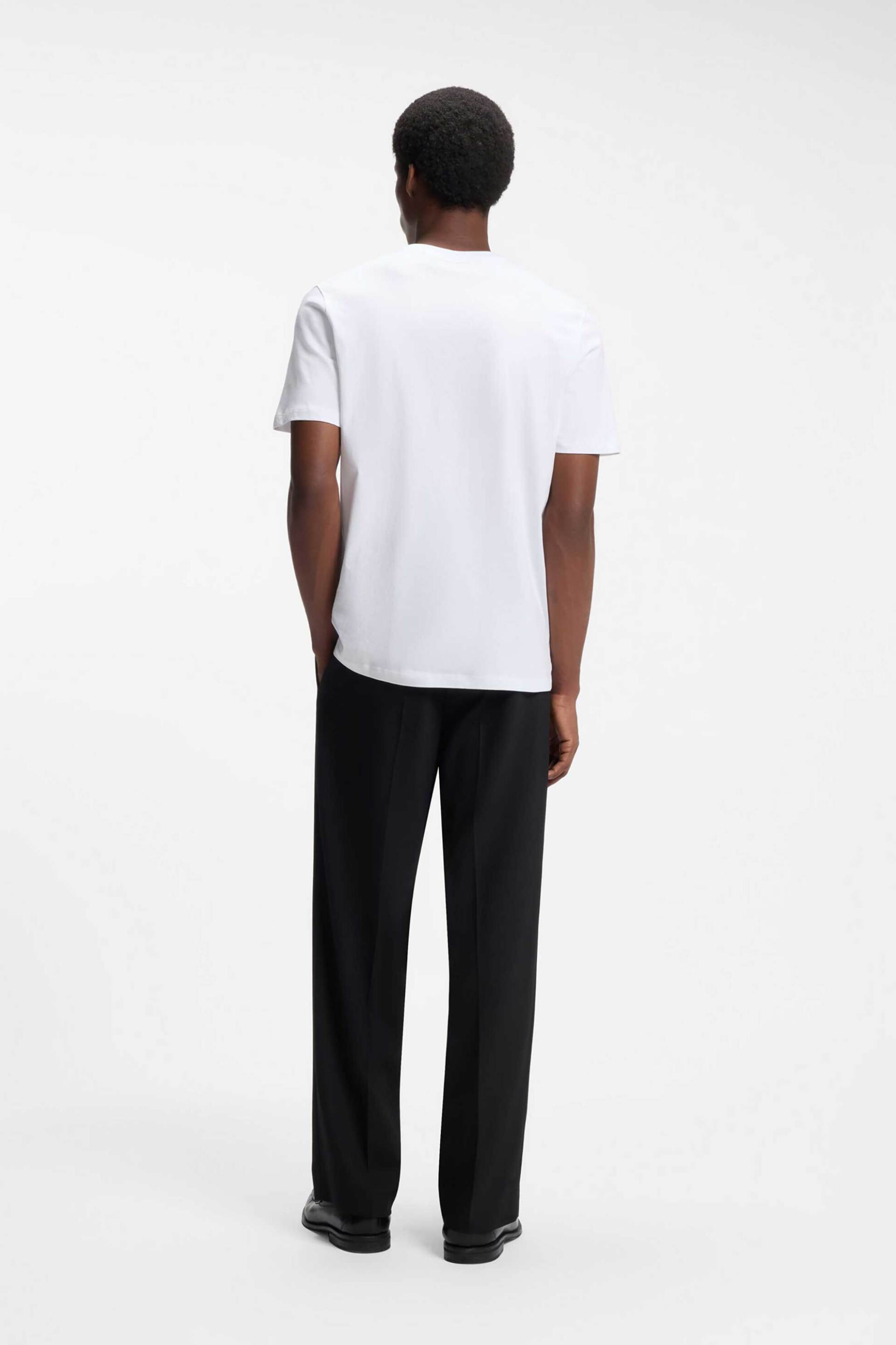 Hugo Ανδρικό T-Shirt Regular Fit Dirunn - 50564143 Λευκό