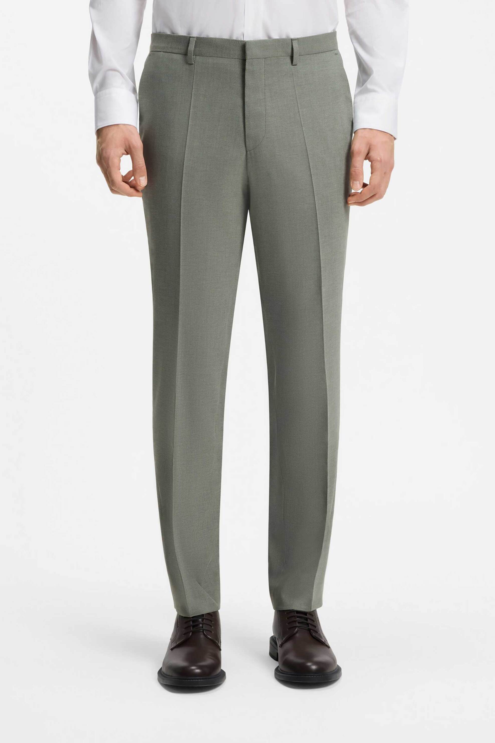 Hugo Ανδρικό Κοστούμι Slim Fit Arti-Hesten - 50567831 Λαδί