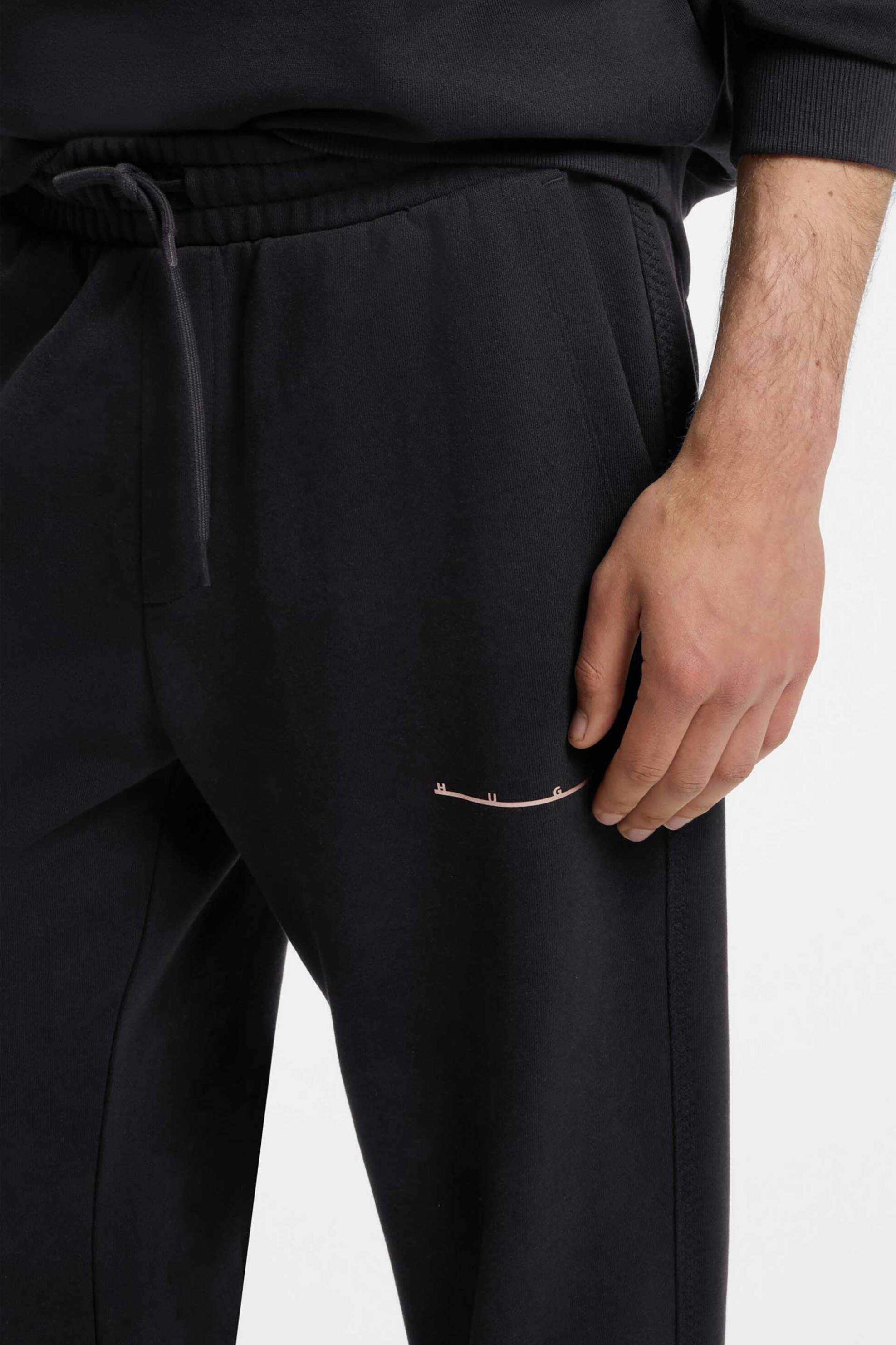 Hugo Ανδρικό Παντελόνι Φόρμας Relaxed Fit Datri - 50568125 Μαύρο