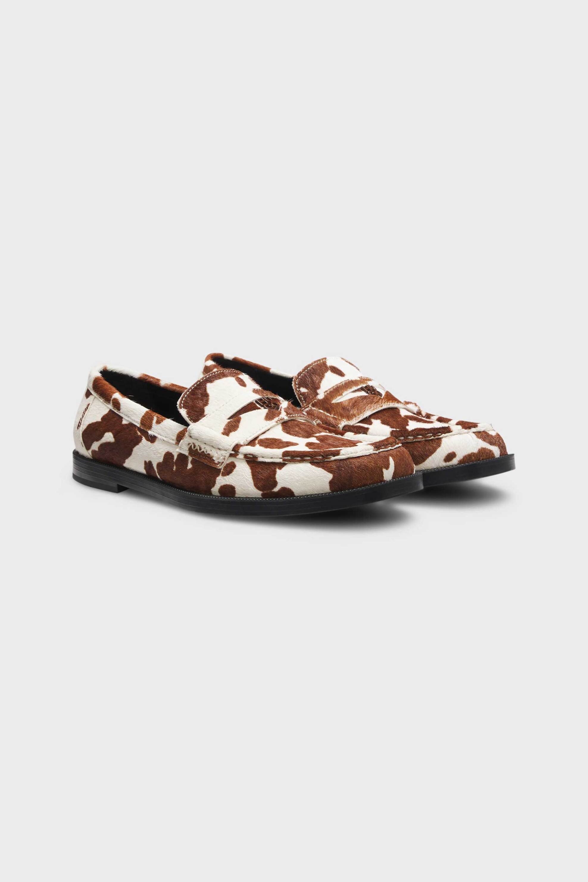 HUGO Hugo γυναικεία cow suede loafers "Liora" - 50568660 Καφέ - 2