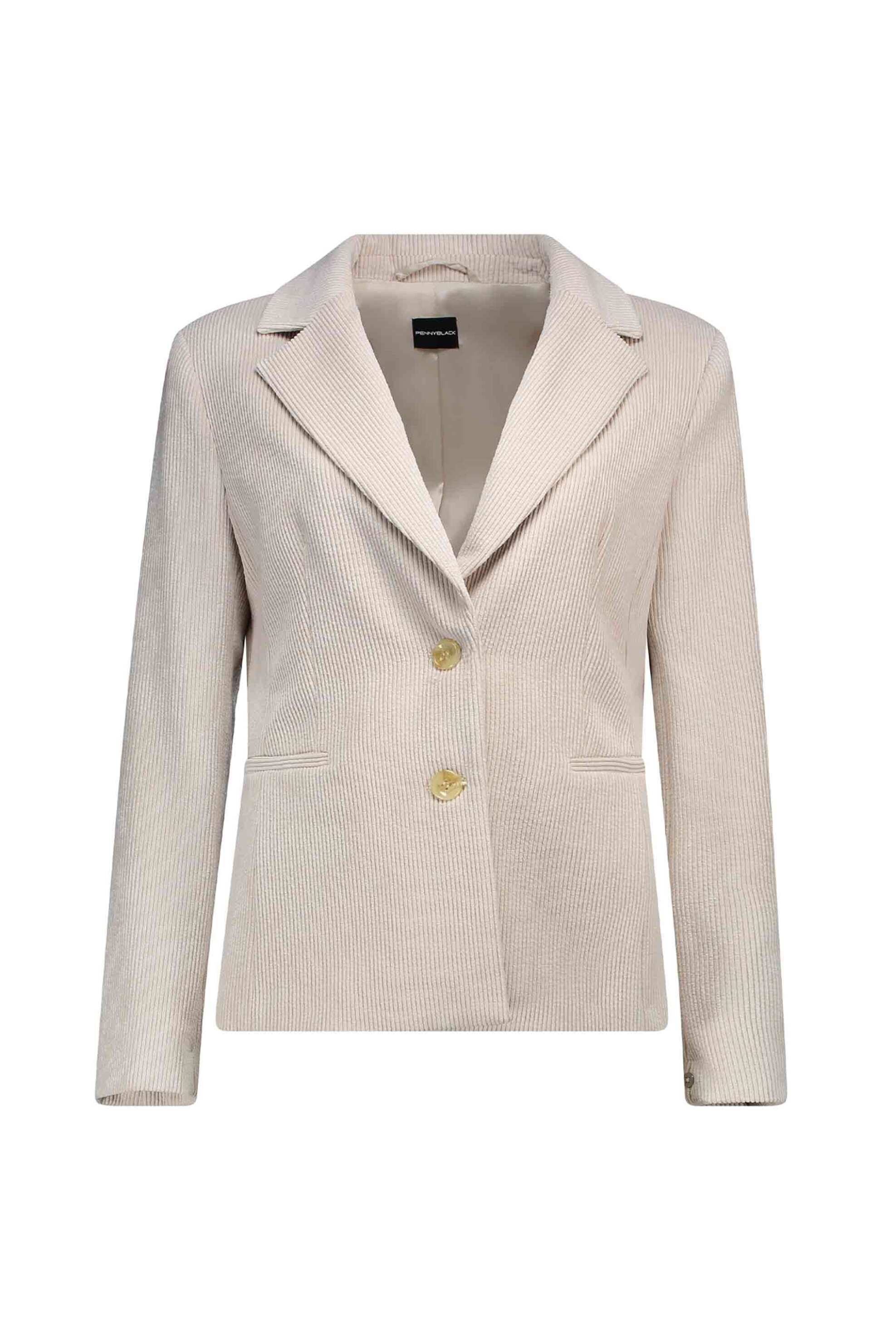 Pennyblack γυναικείο σακάκι μονόχρωμο κοτλέ | 42