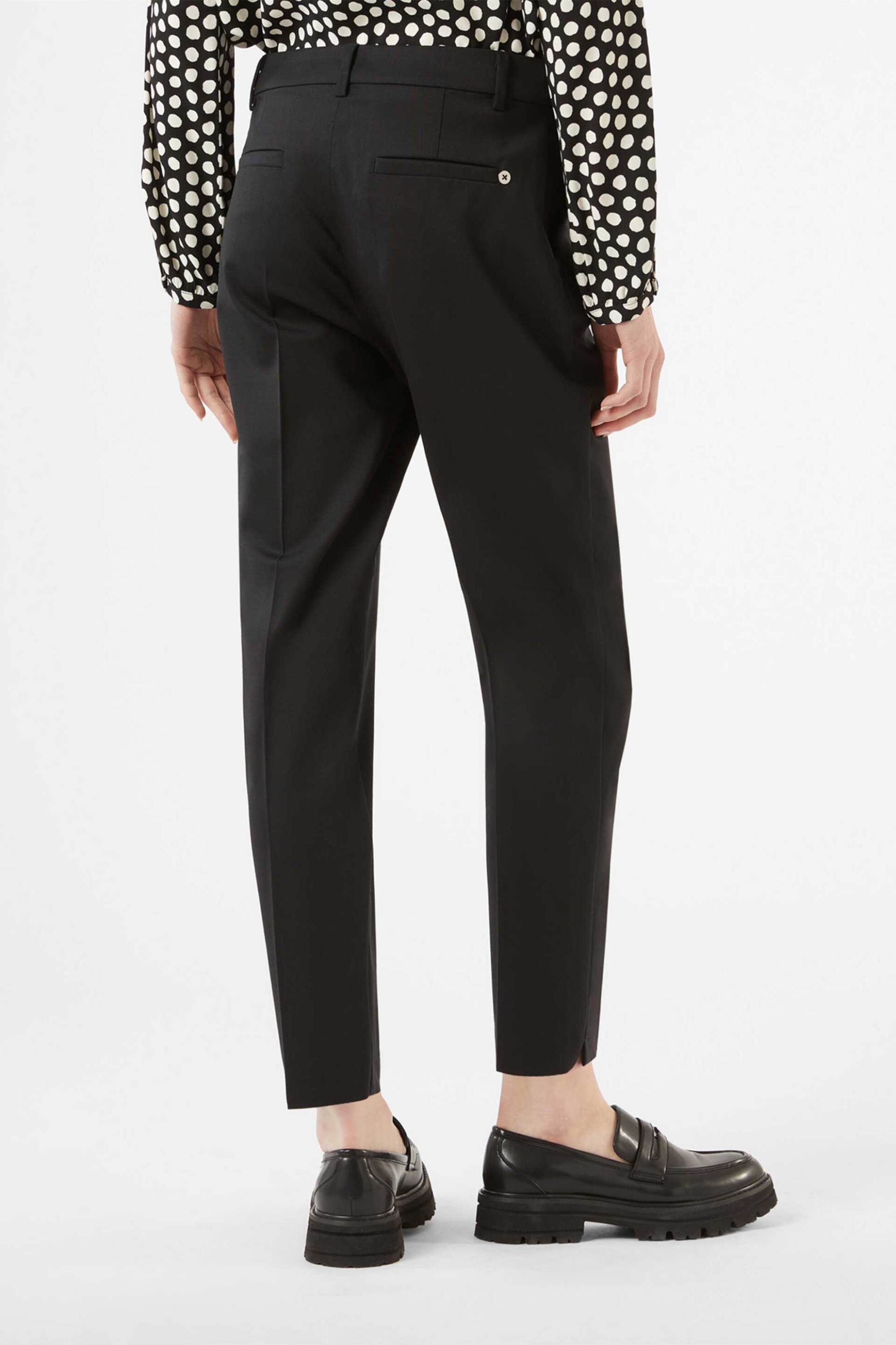 Pennyblack γυναικείο παντελόνι μάλλινό μονόχρωμο Slim Fit "Acqui " - 2421136063 Μαύρο φωτογραφία