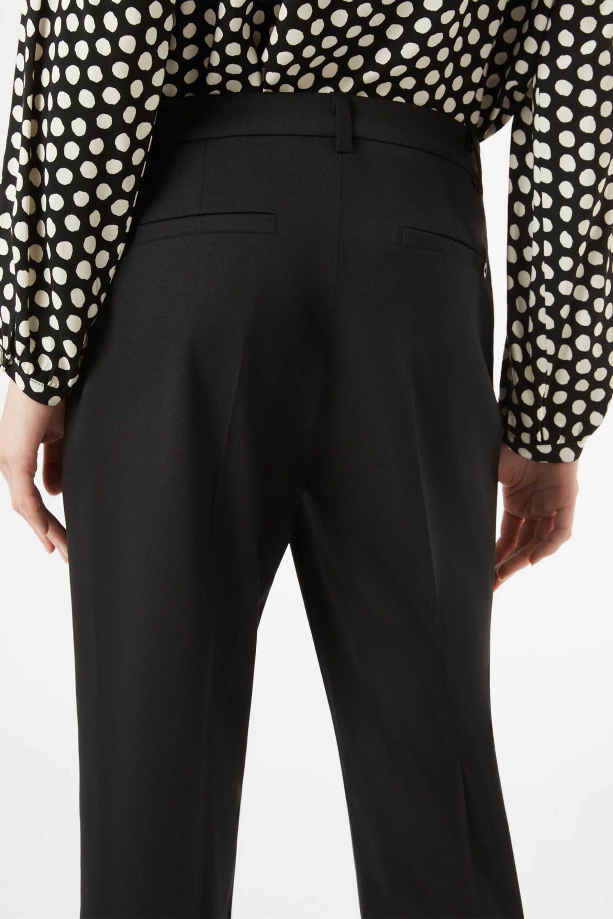 Pennyblack γυναικείο παντελόνι μάλλινό μονόχρωμο Slim Fit "Acqui " - 2421136063 Μαύρο φωτογραφία