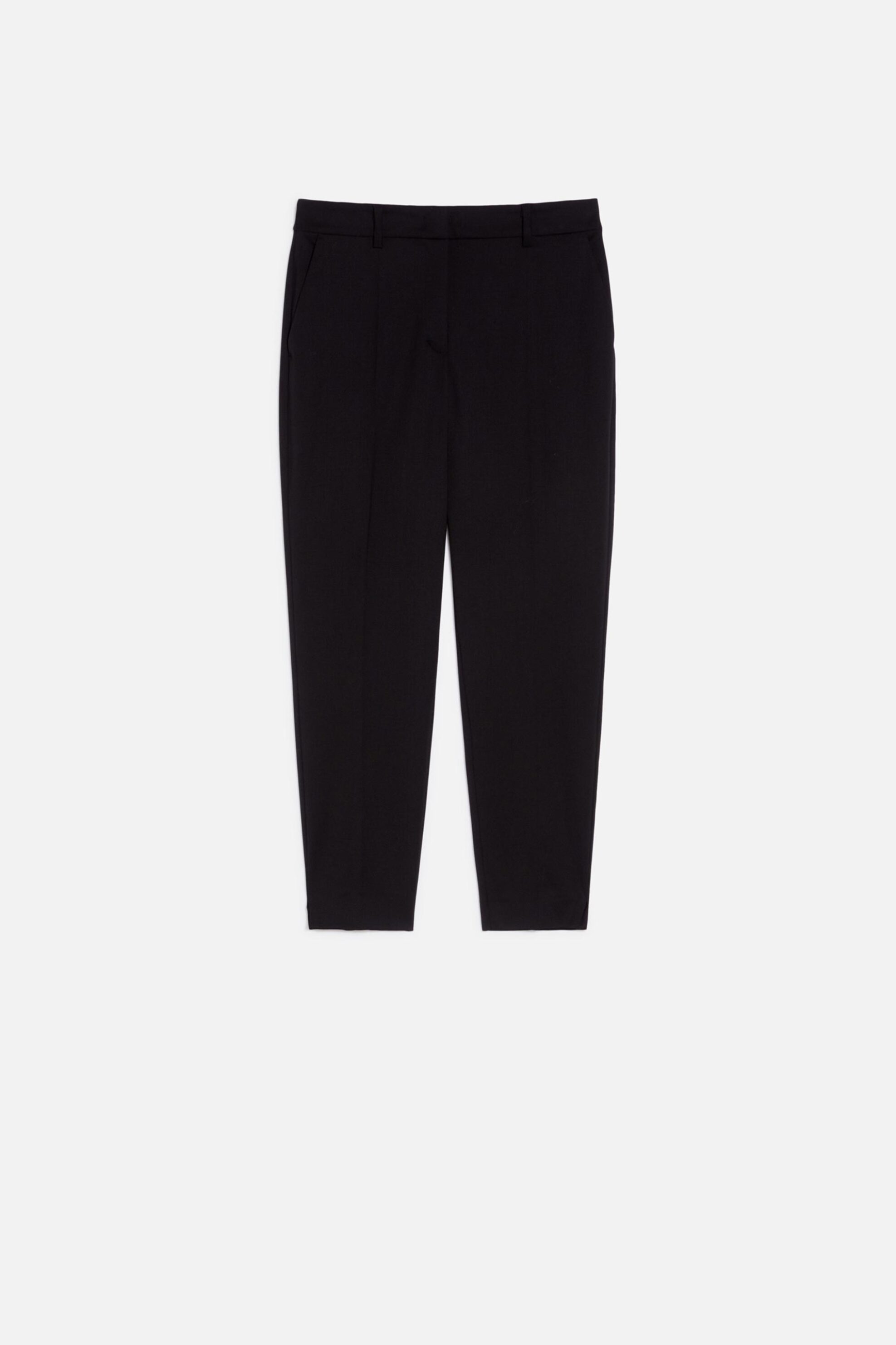 Pennyblack γυναικείο παντελόνι μάλλινό μονόχρωμο Slim Fit "Acqui " - 2421136063 Μαύρο φωτογραφία