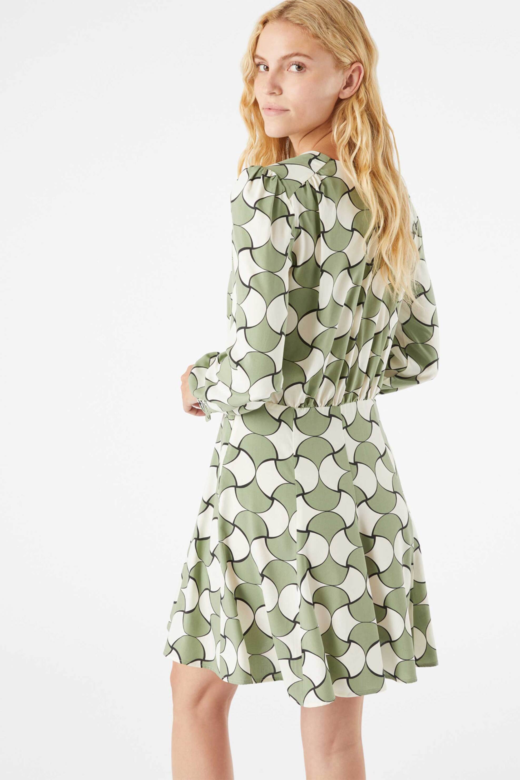 Pennyblack γυναικείο mini φόρεμα με γεωμετρικό σχέδιο "Mazurca" - 2421226113 Πράσινο φωτογραφία