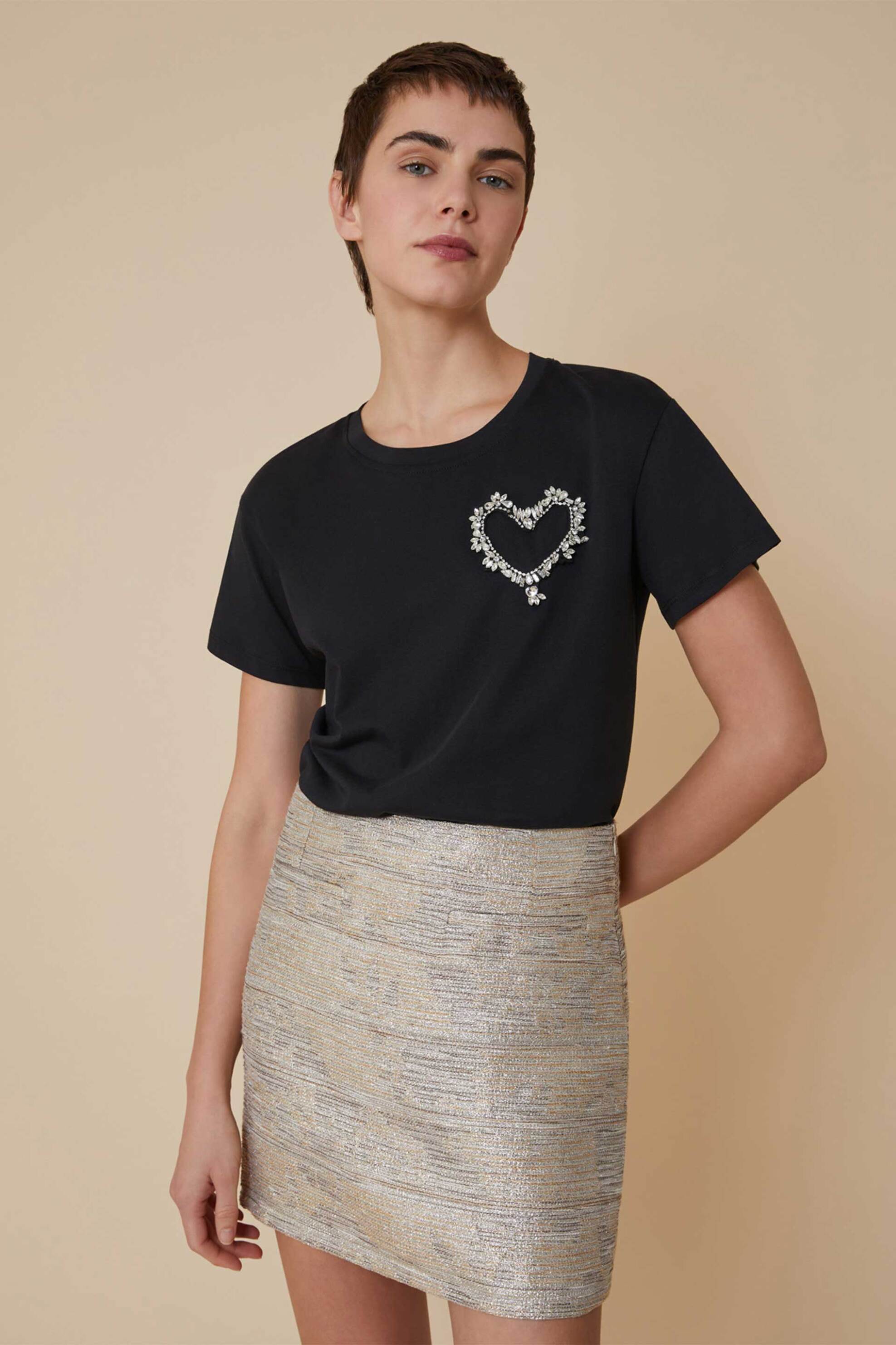 Pennyblack γυναικείο t-shirt με σχέδιο "Sole" - 2511971023200 Μαύρο