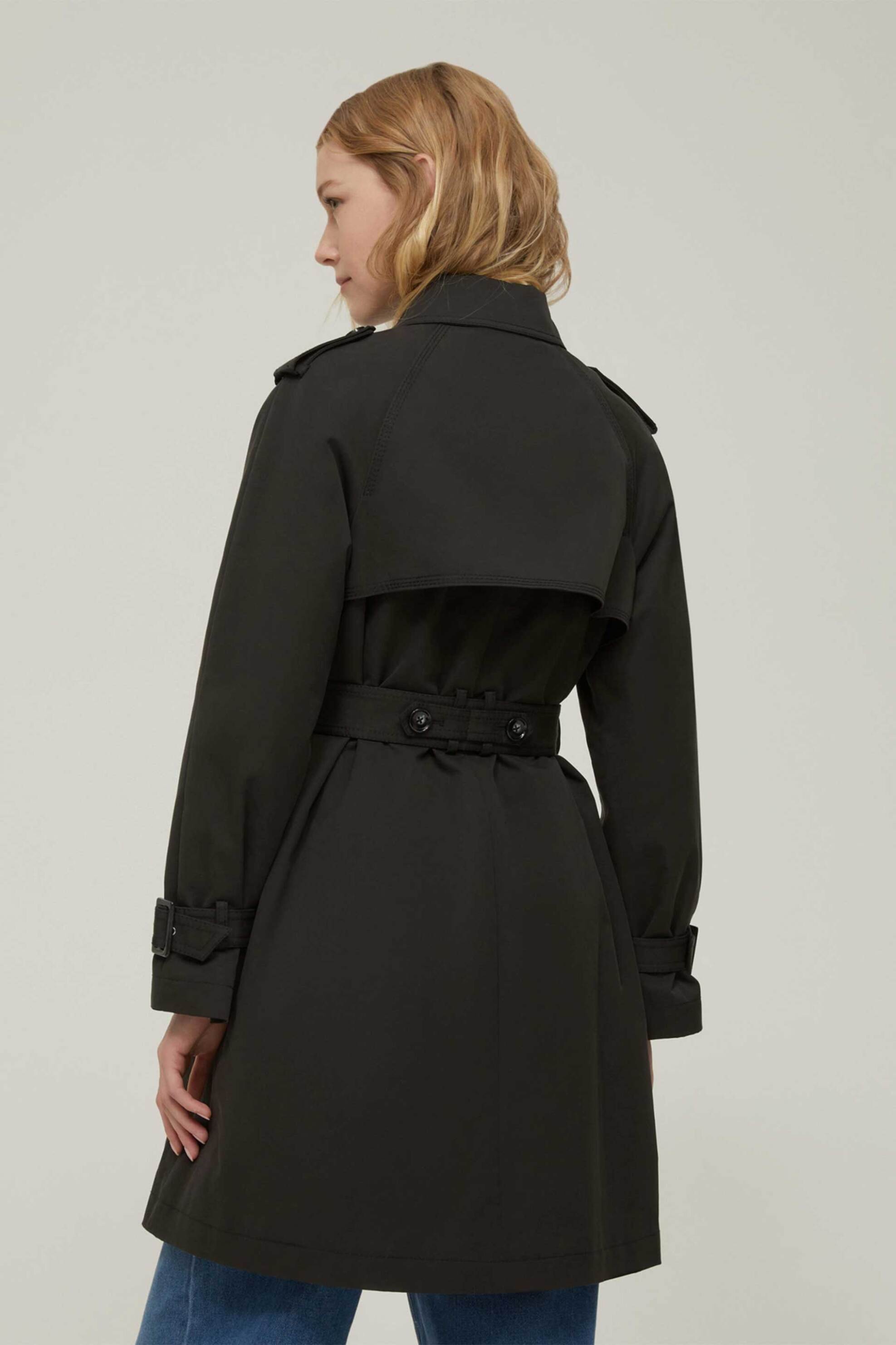 Pennyblack γυναικεία καπαρτίνα με ζώνη "Rigel" - 2521026043200 Μαύρο φωτογραφία