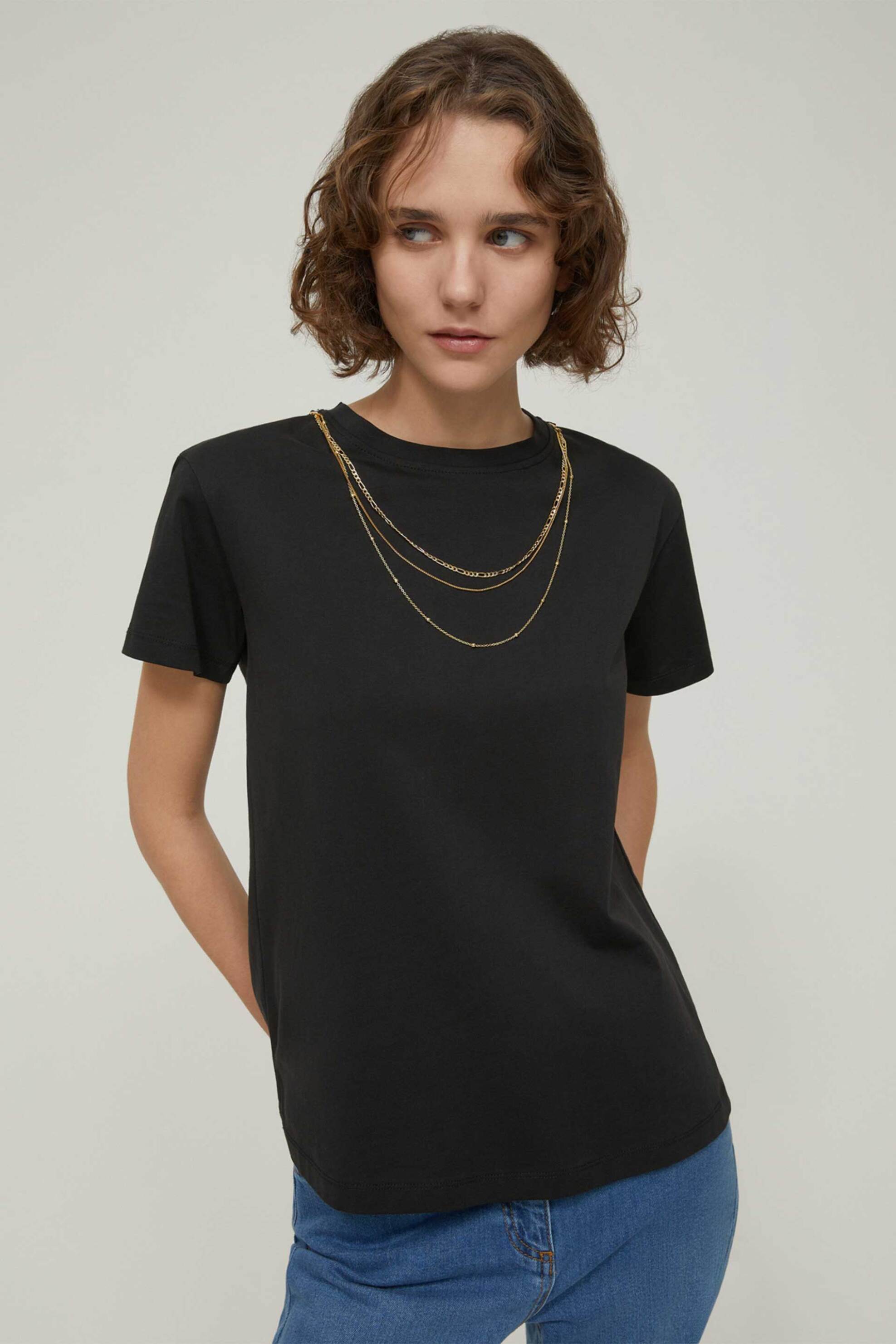 PENNYBLACK Pennyblack γυναικείo Τ-shirt με διακοσμητικά στοιχεία "Sole" - 2521976033200 Μαύρο