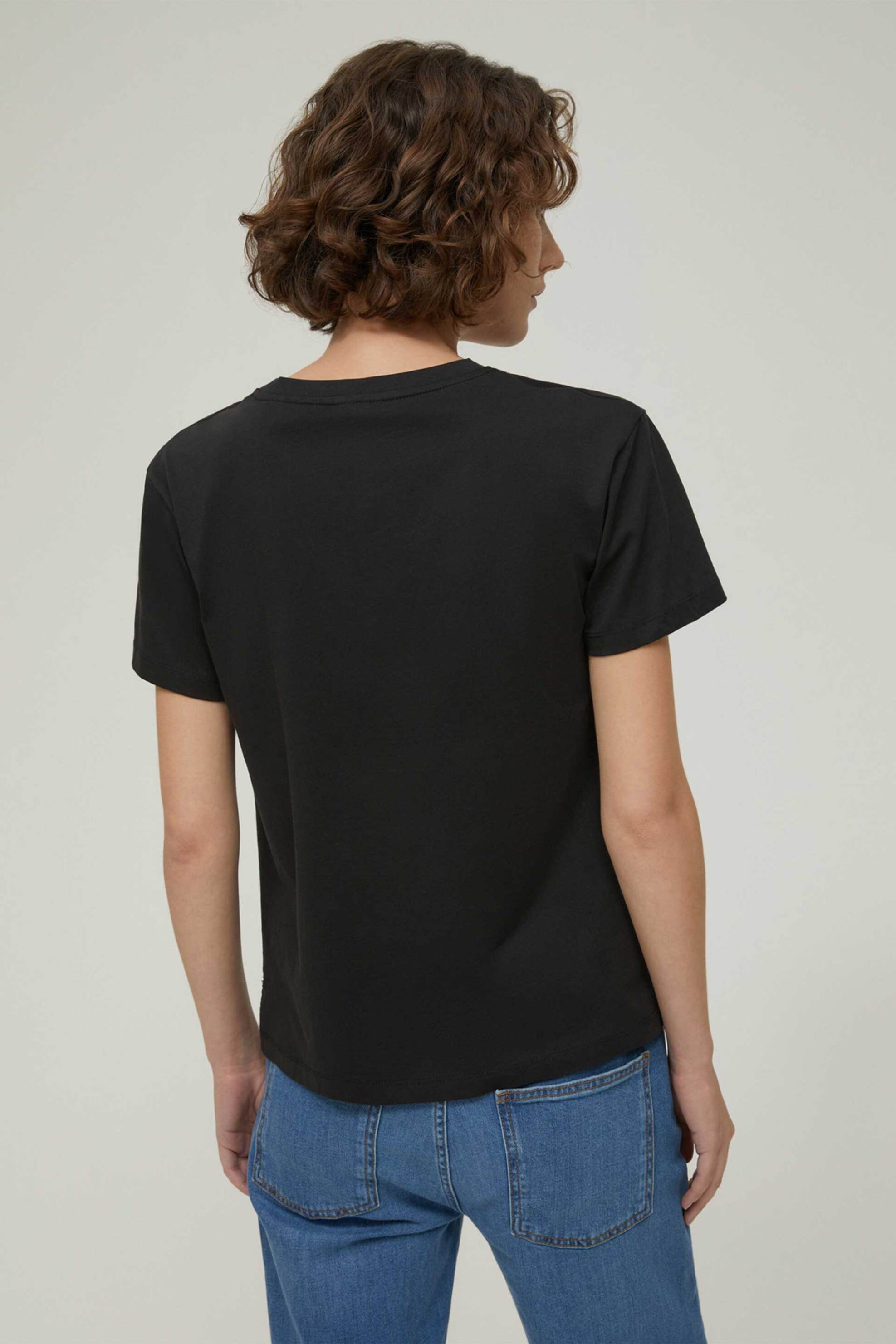 Pennyblack γυναικείo Τ-shirt με διακοσμητικά στοιχεία "Sole" - 2521976033200 Μαύρο φωτογραφία