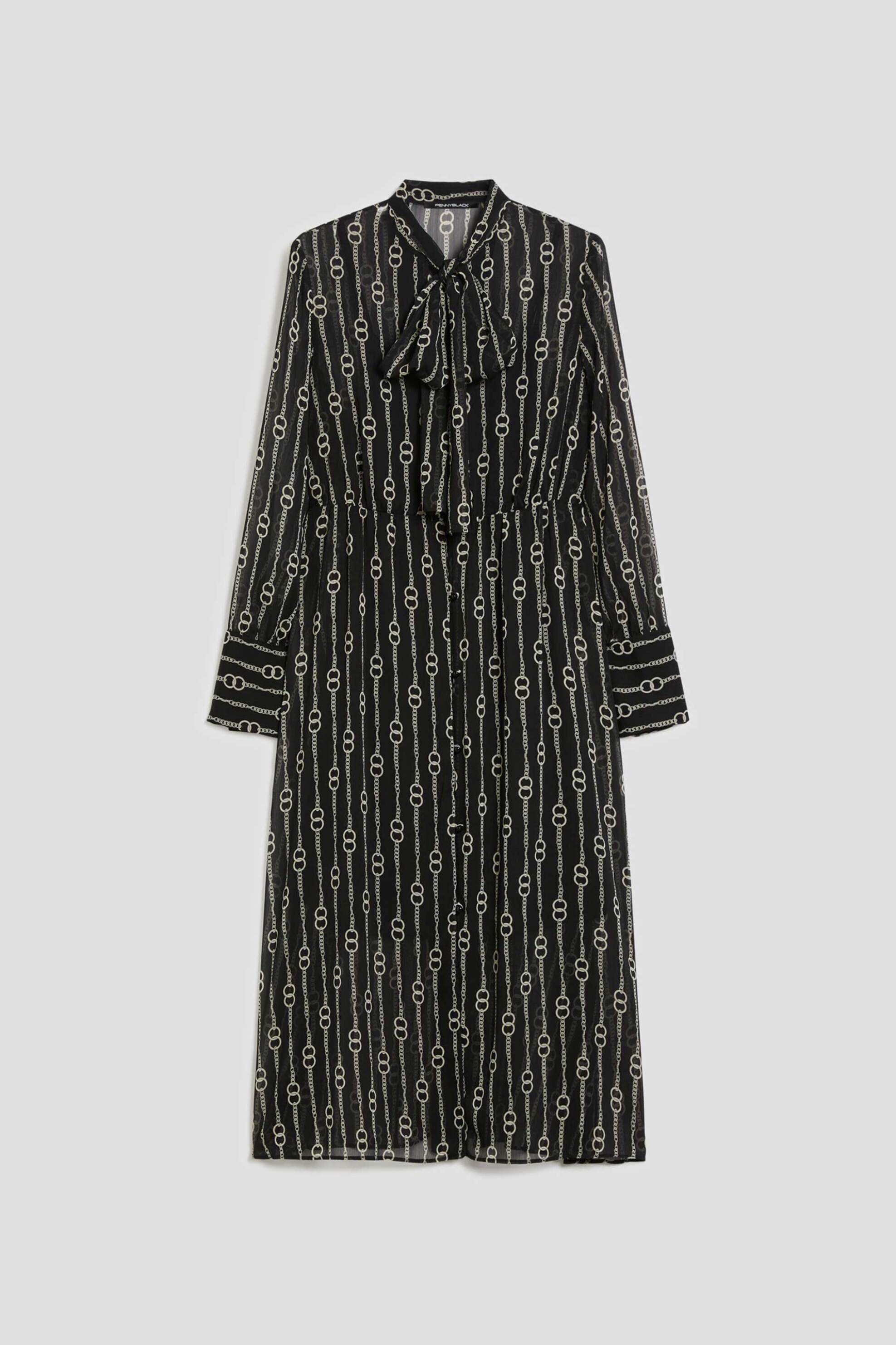 Pennyblack γυναικείo φόρεμα με print "Sgrondo" - 2521226053200 Μαύρο φωτογραφία