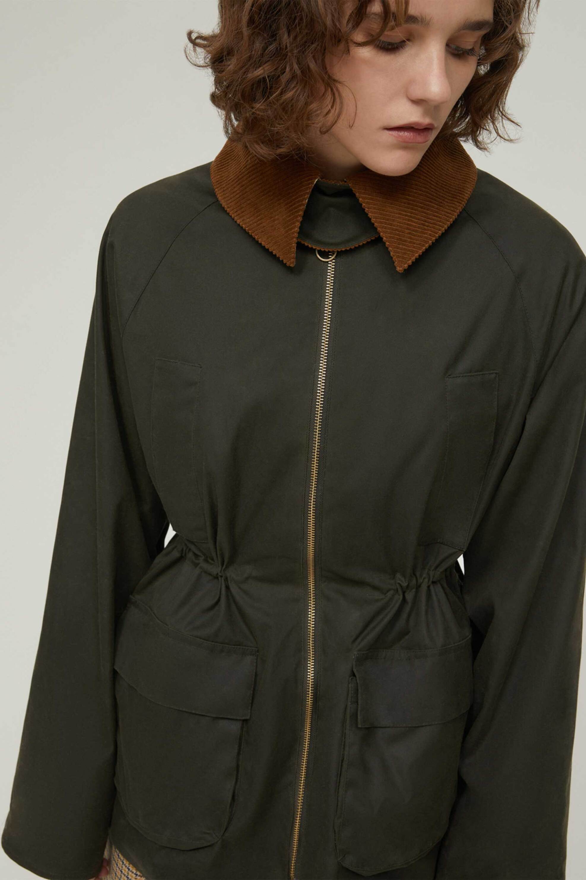 Pennyblack γυναικείο jacket κερωμένο "Ariccia" - 2521036013200 Χακί φωτογραφία