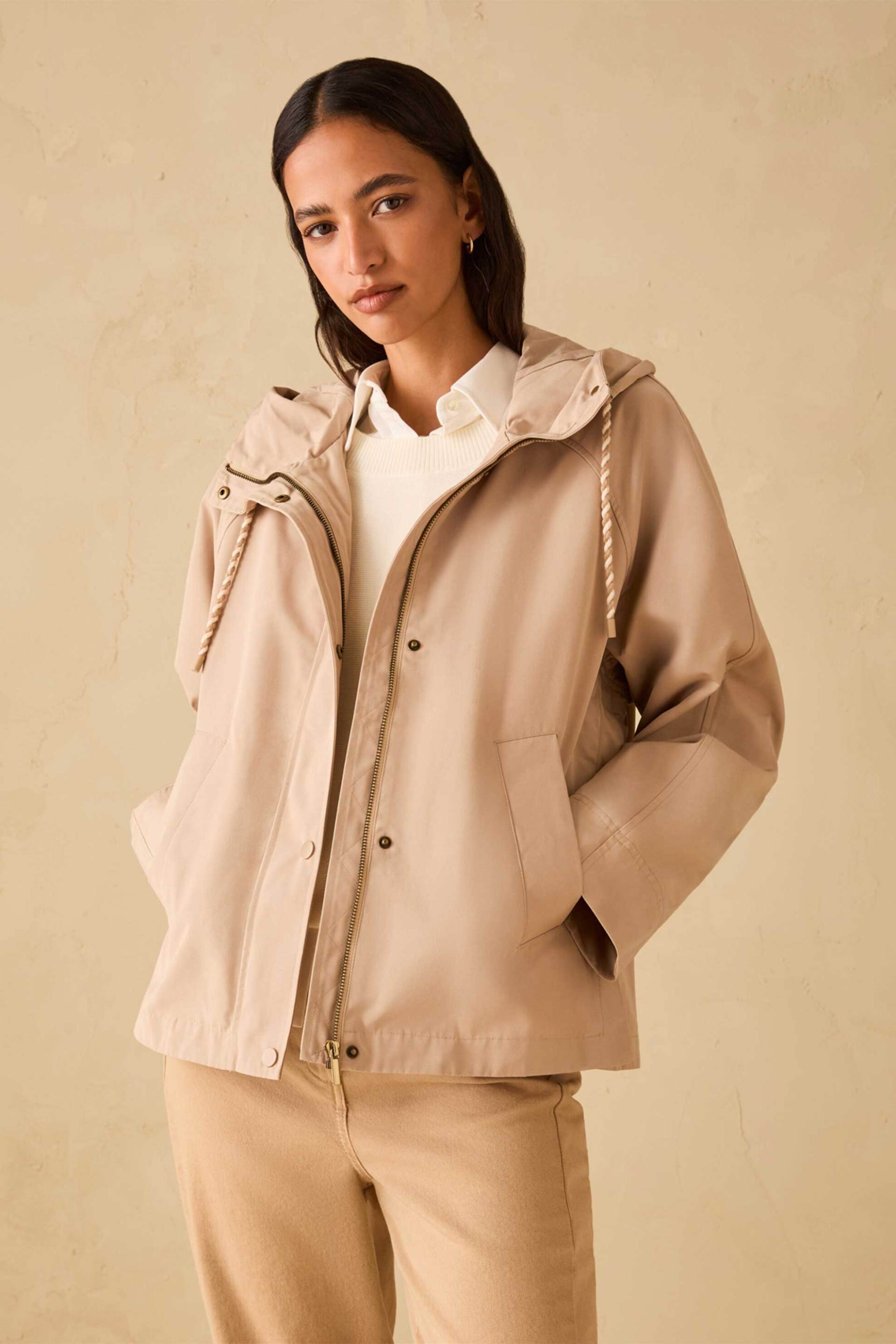 Pennyblack γυναικείο jacket αδιάβροχο με κουκούλα "Pbbalpino" - 2611081063200 Καμηλό