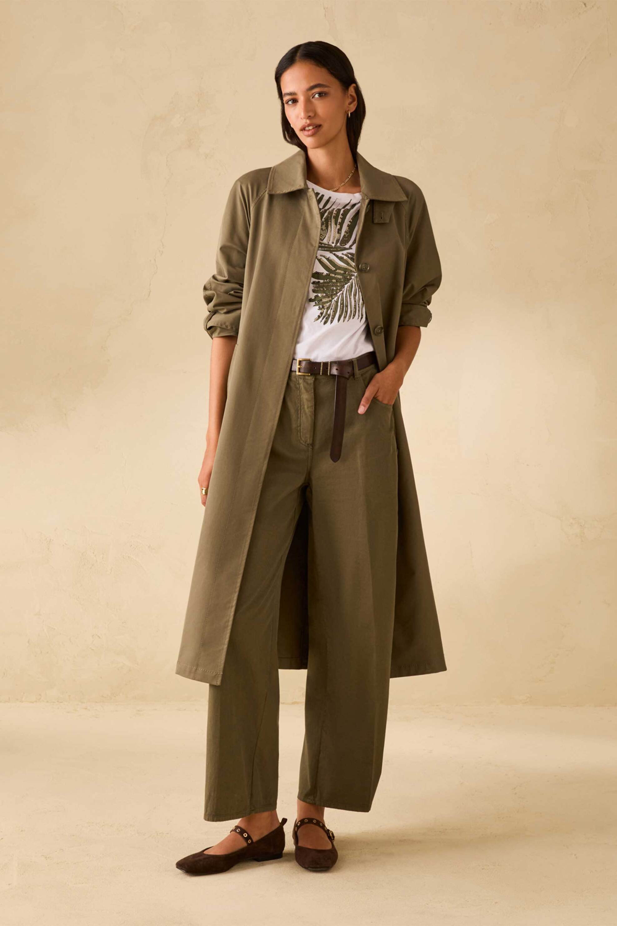 Pennyblack γυναικείο παντελόνι Loose Fit "Pbbmagia" - 2611131083200 Χακί