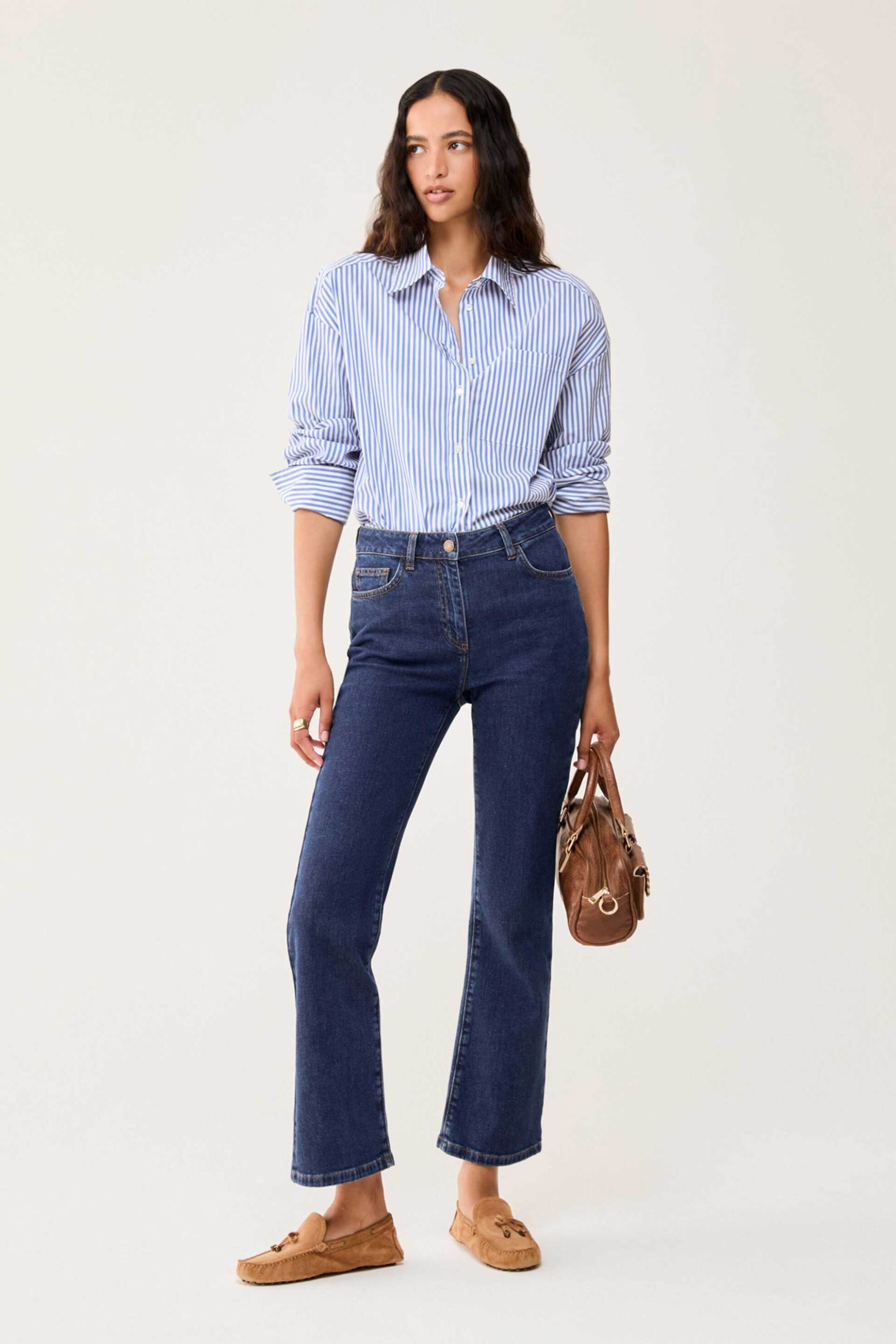 Pennyblack γυναικείο τζιν παντελόνι Mini Flared Cut "Pbbminiflare" - 2611181073200 Denim Blue