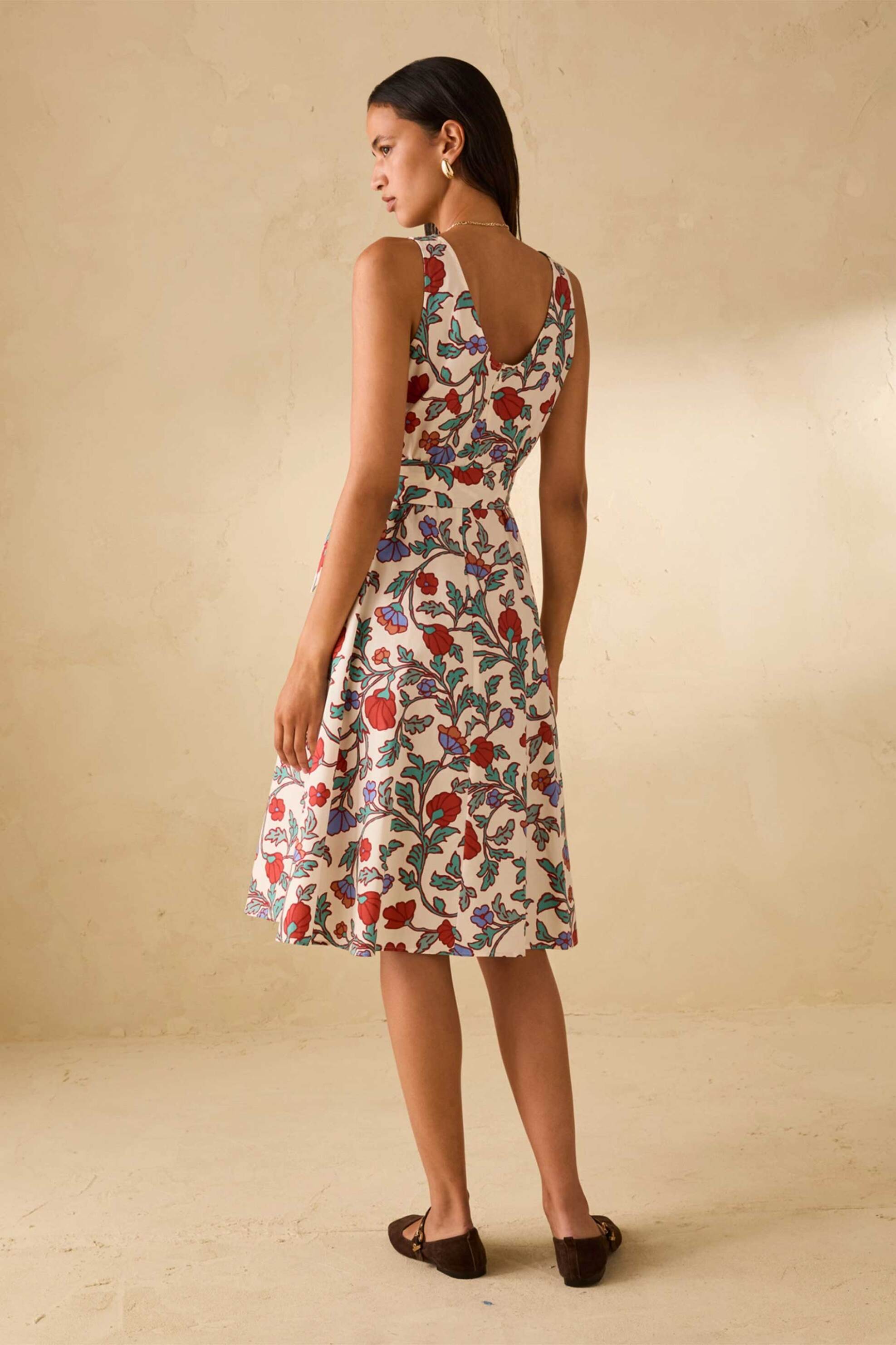 Pennyblack γυναικείο mini φόρεμα με floral print "Pbbemblema" - 2611221203200 Εκρού φωτογραφία