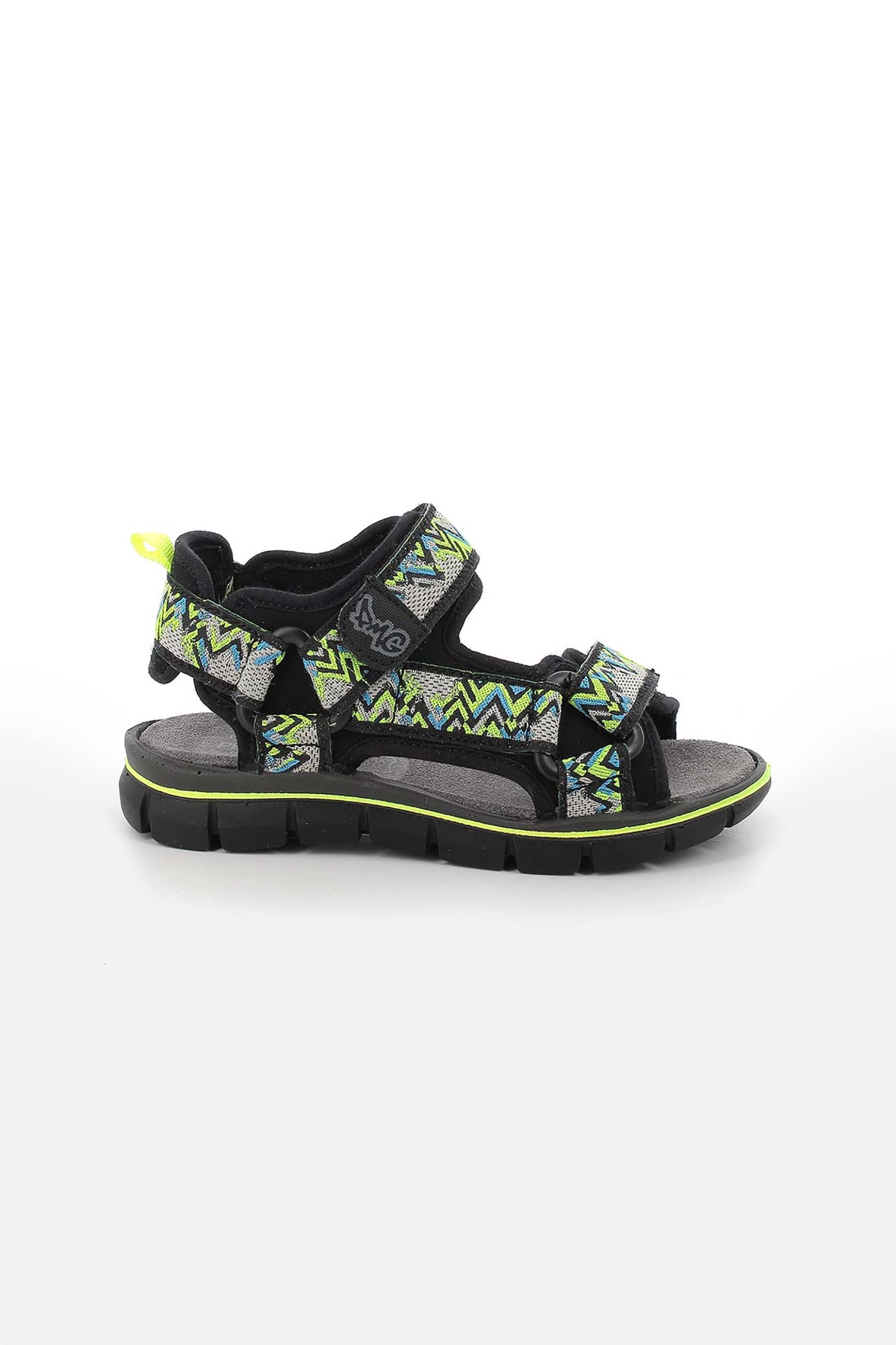 PRIMIGI Primigi παιδικά σανδάλια με διχρωμία και διπλό velcro (31-35) - 5895800 Μαύρο