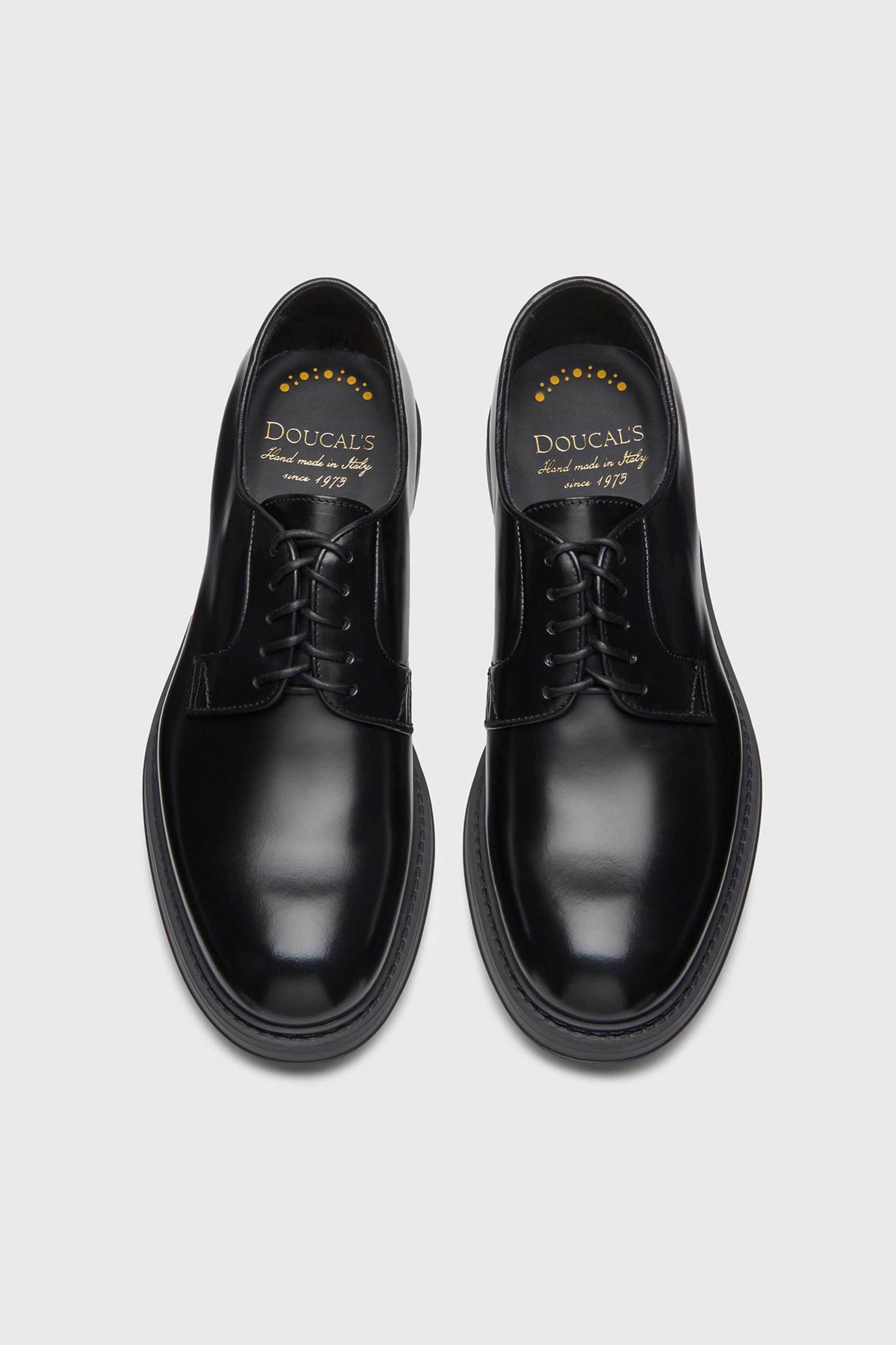 Doucal's ανδρικά δερμάτινα παπούτσια oxford "Derby" - DU1385BRUXUF007NN00 Μαύρο φωτογραφία
