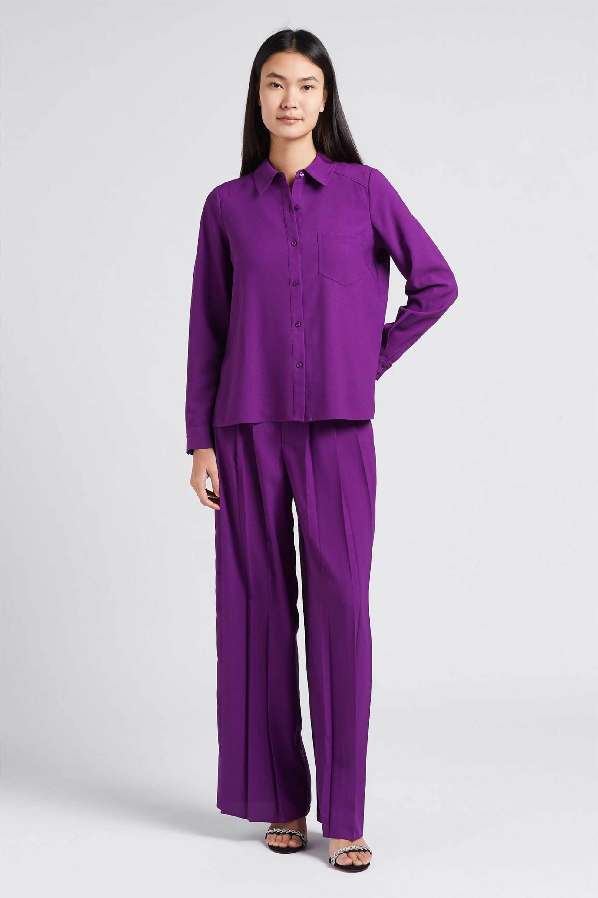 ba&sh γυναικείο υφασμάτινο παντελόνι σε φαρδιά γραμμή "Miley" | 38