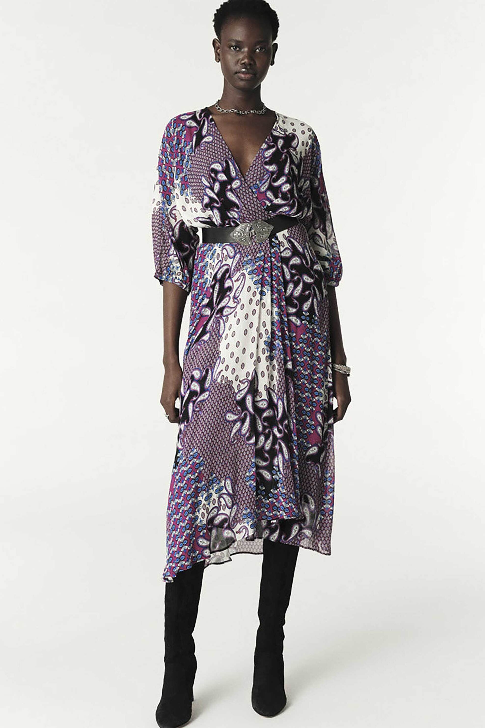 ba&sh γυναικείο midi φόρεμα με floral print "Blake" | 2