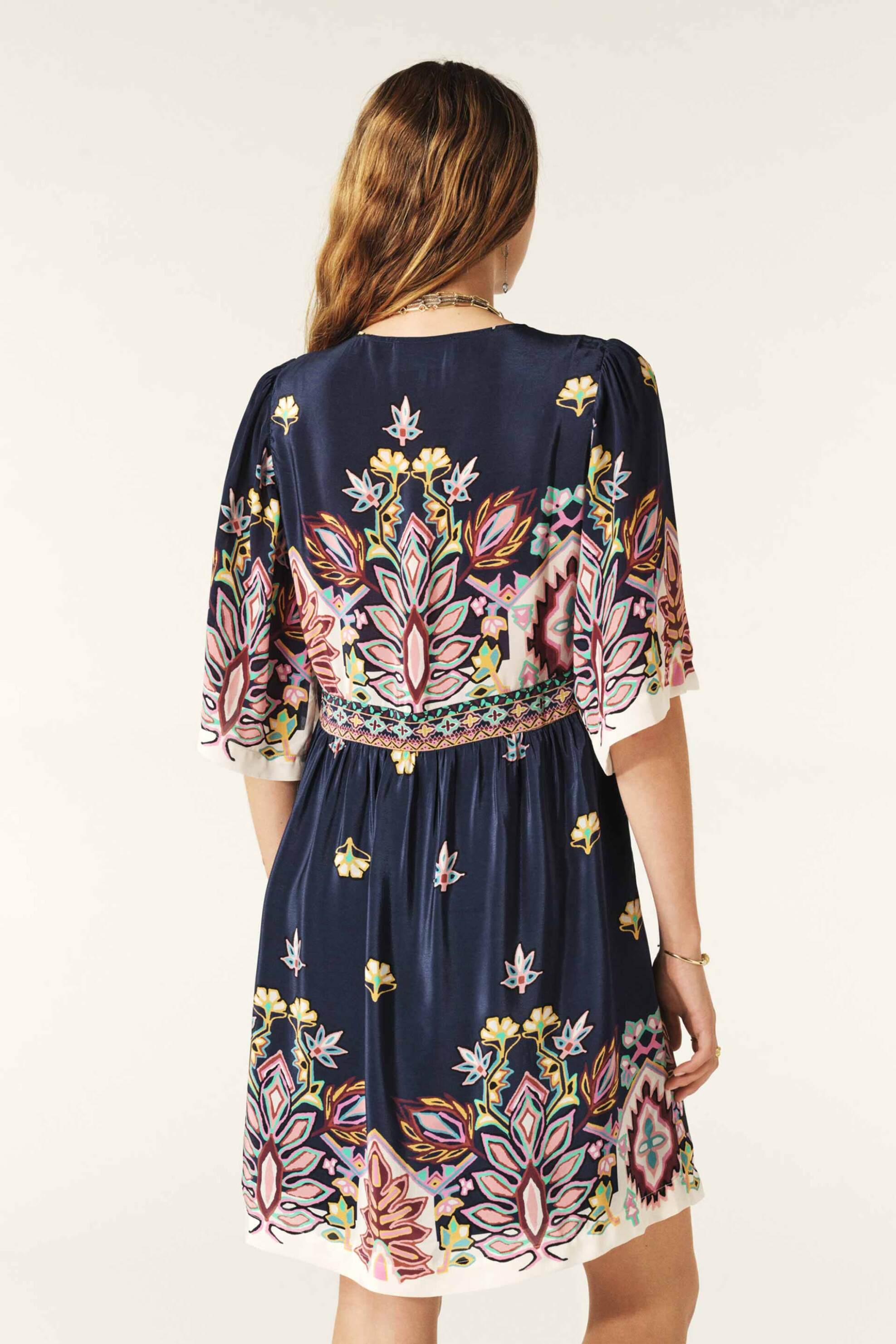 ba&sh γυναικείο mini φόρεμα με all-over πολύχρωμα patterns "Levia" - 1H24LEVI Σκούρο Μπλε φωτογραφία