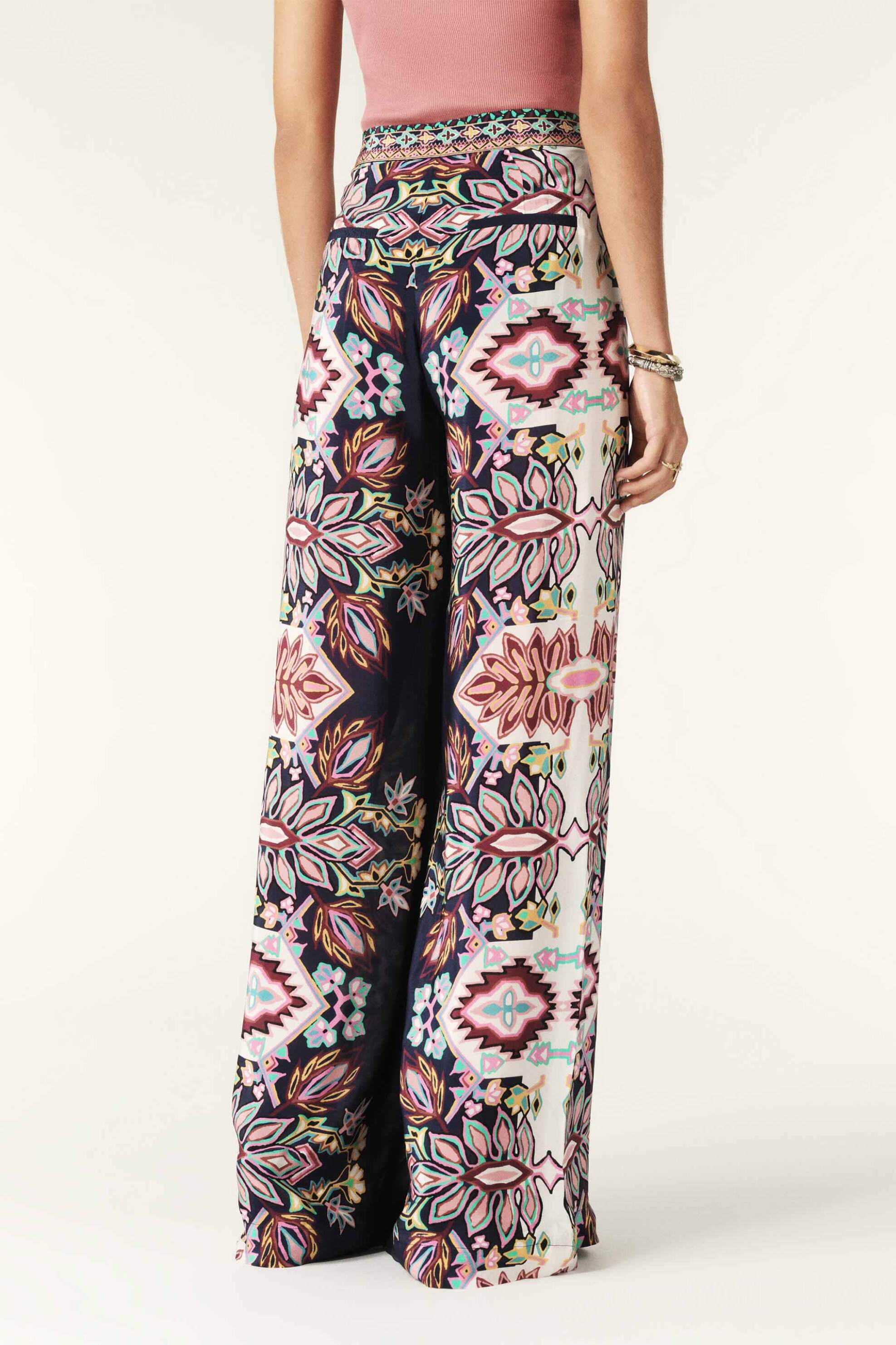 ba&sh γυναικείο παντελόνι εμπριμέ "Lilou" - 1H24LILO Σκούρο Μπλε φωτογραφία