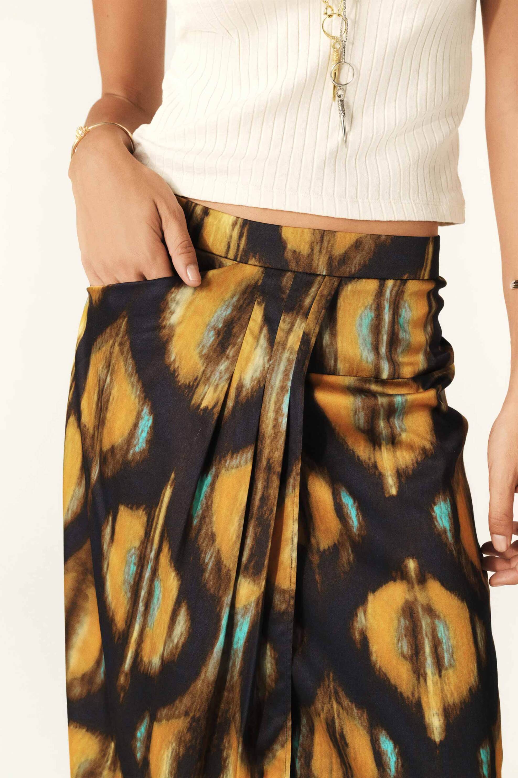 ba&sh γυναικεία midi wrap φούστα με all-over print "Simos" - 1H24SIMO Πολύχρωμο φωτογραφία