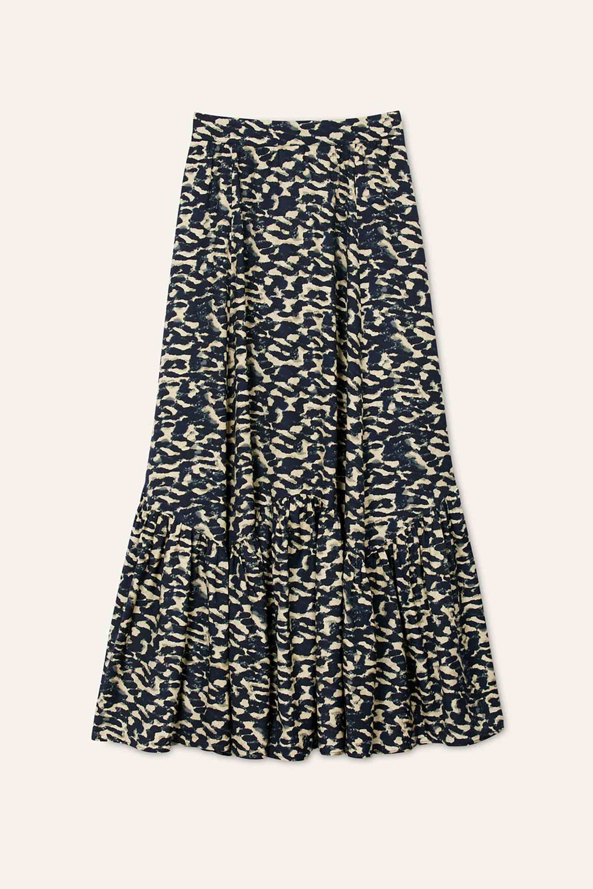 ba&sh γυναικεία maxi φούστα με all-over print "Alexa" - 1H24ALEX Μαύρο φωτογραφία