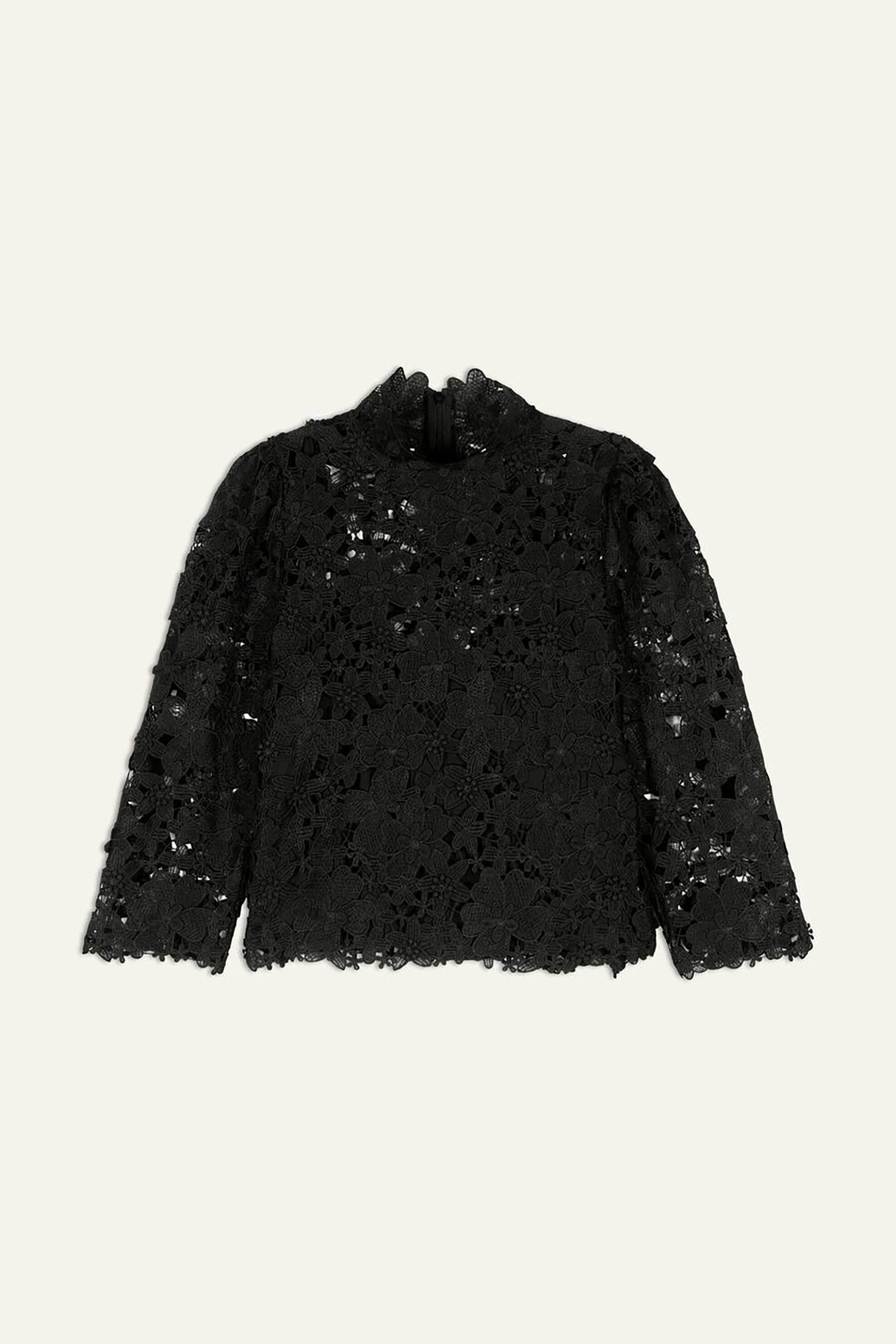 ba&sh γυναικείο τοπ δαντέλα - 1H24PAUL Μαύρο φωτογραφία