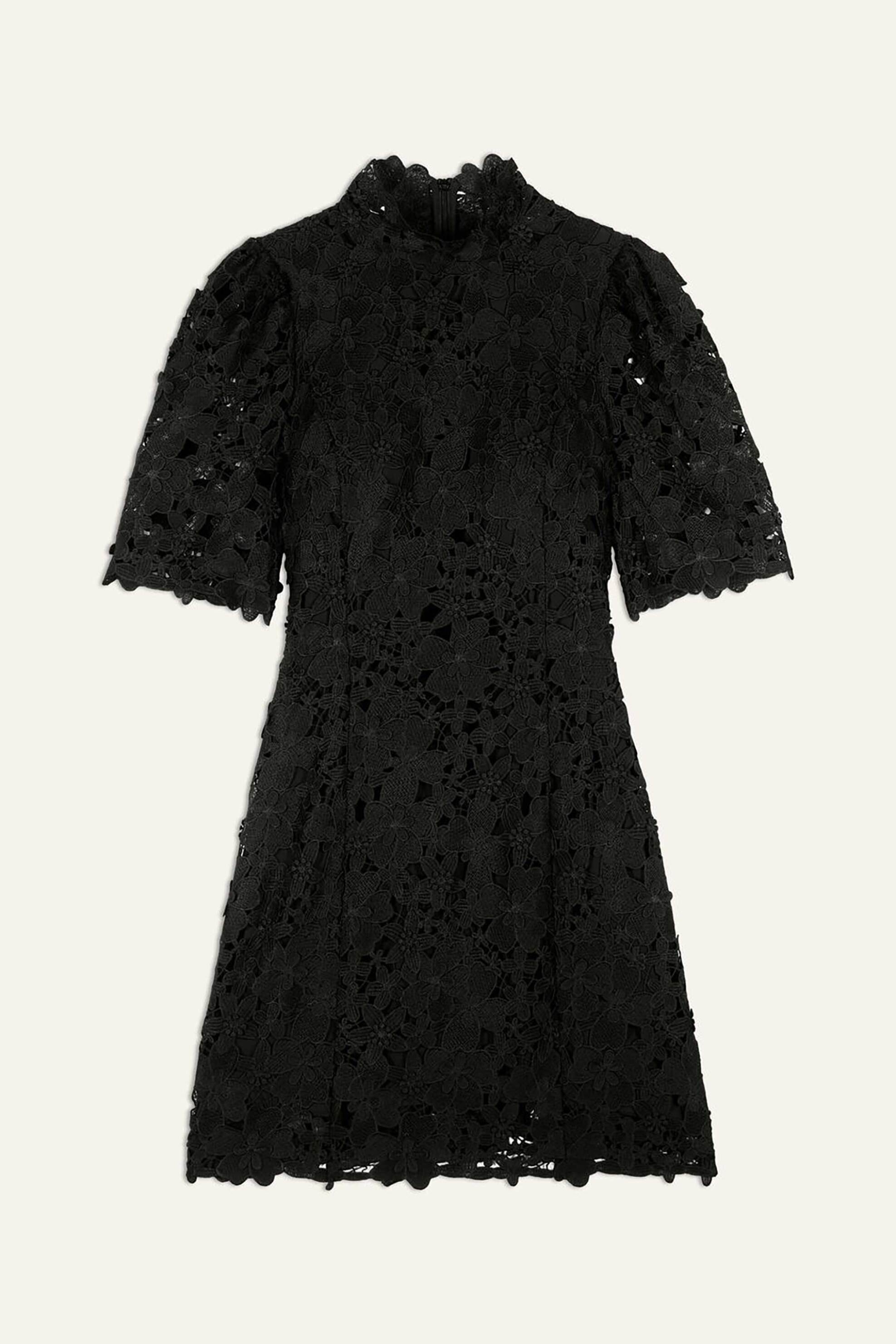 ba&sh γυναικείο mini φόρεμα δαντέλα - 1H24PAVE Μαύρο φωτογραφία