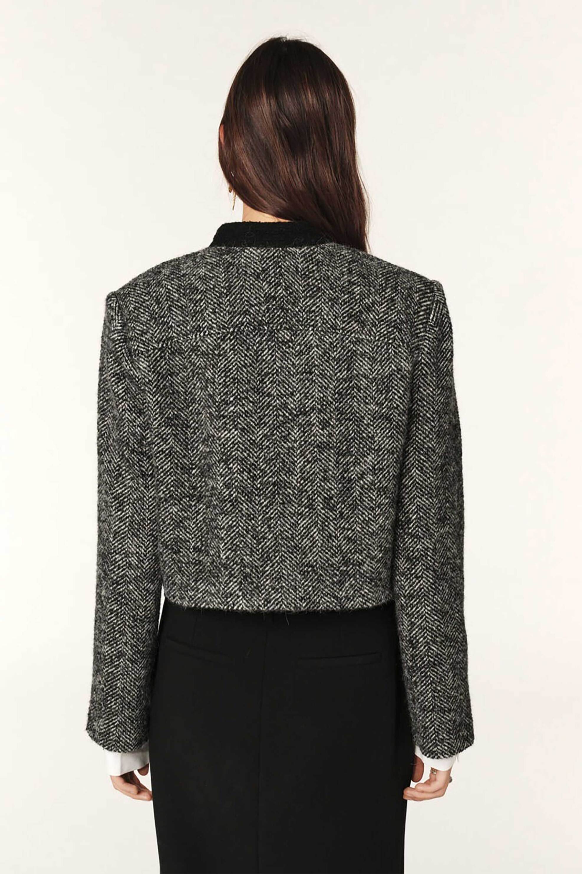 ba&sh γυναικείο boxy jacket "Talya" - 1H24TALY Μαύρο φωτογραφία