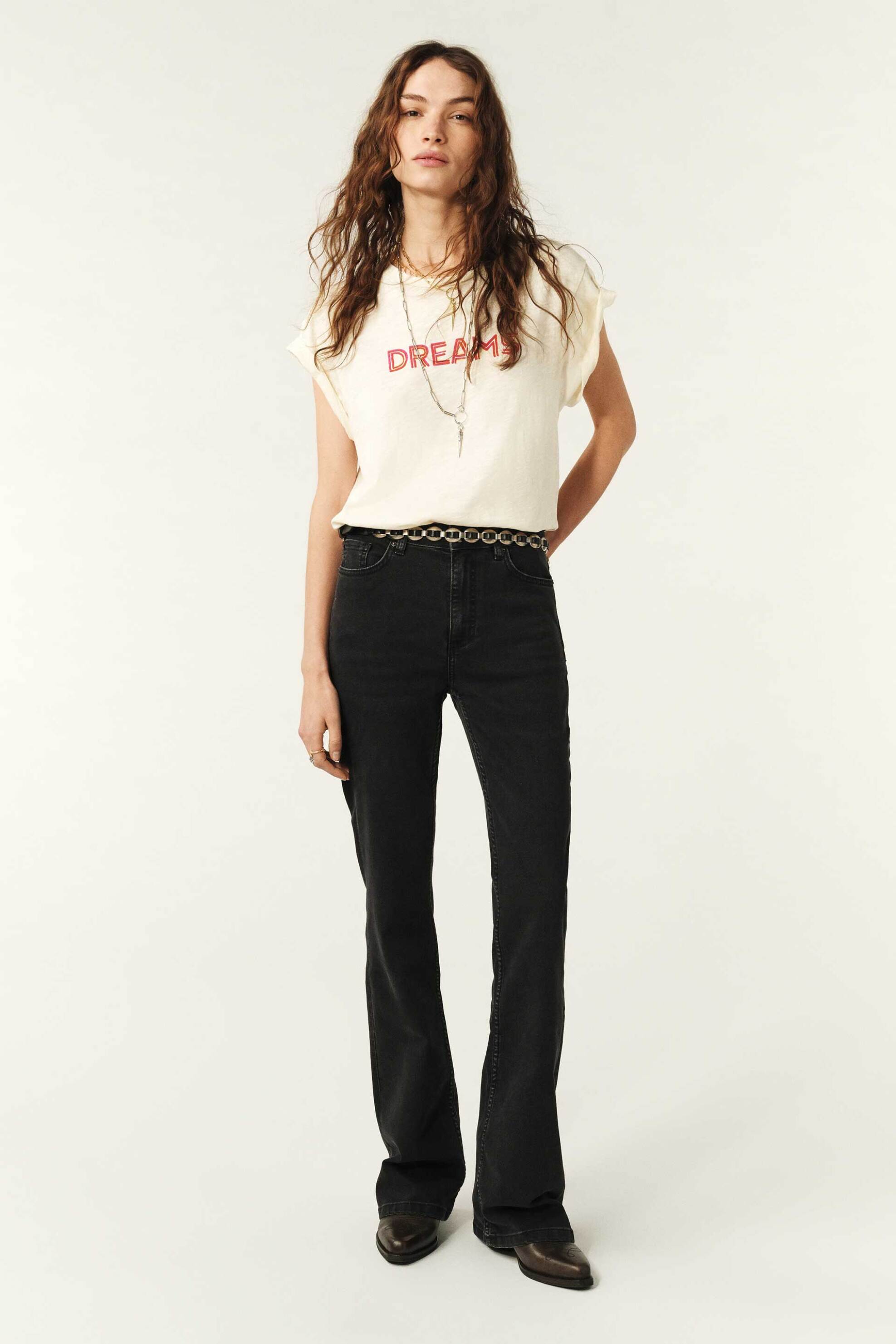  ba&sh γυναικείο T-shirt με letter print 