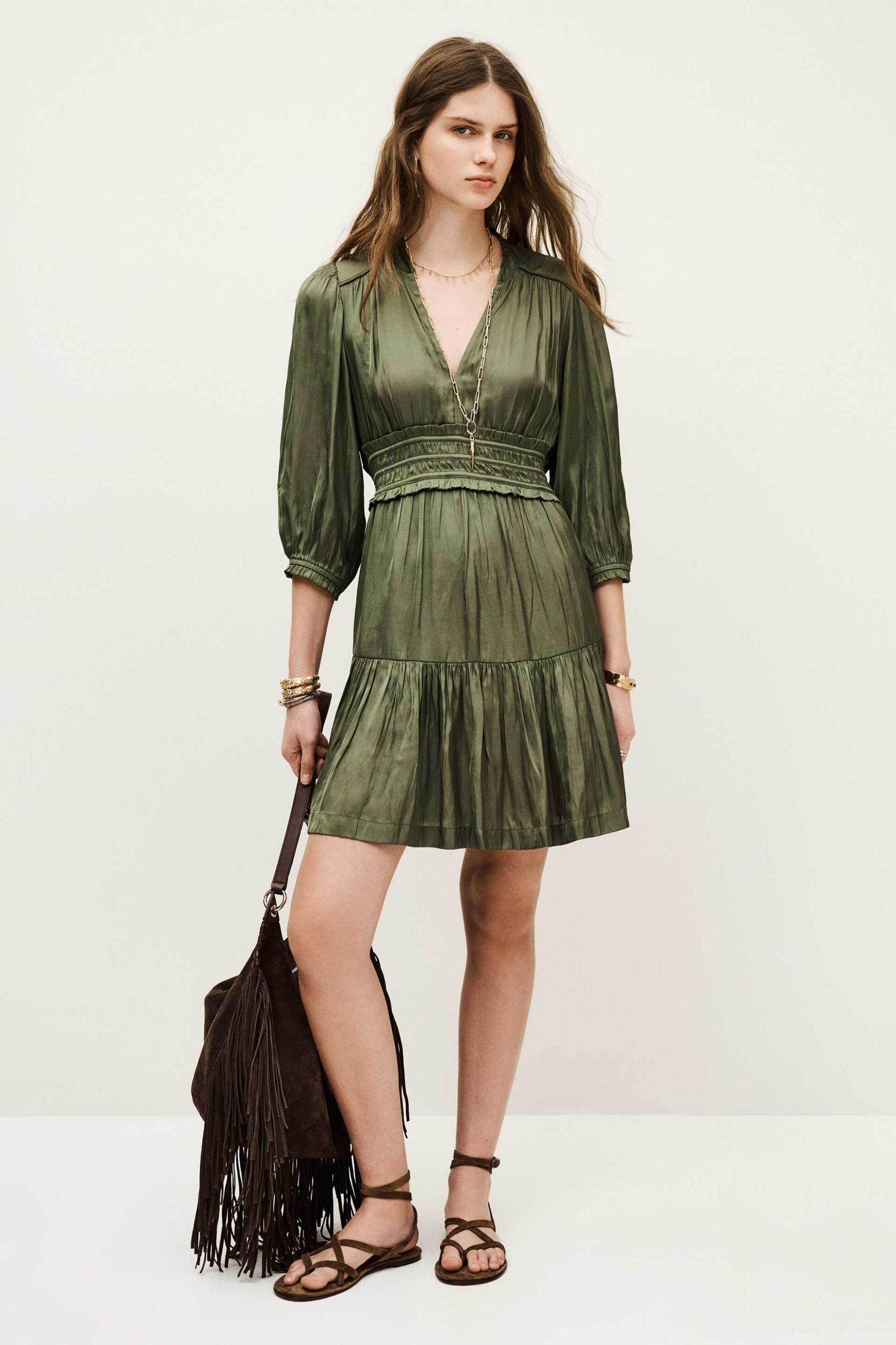 ba&sh γυναικείο mini φόρεμα σατέν "Cyriala"