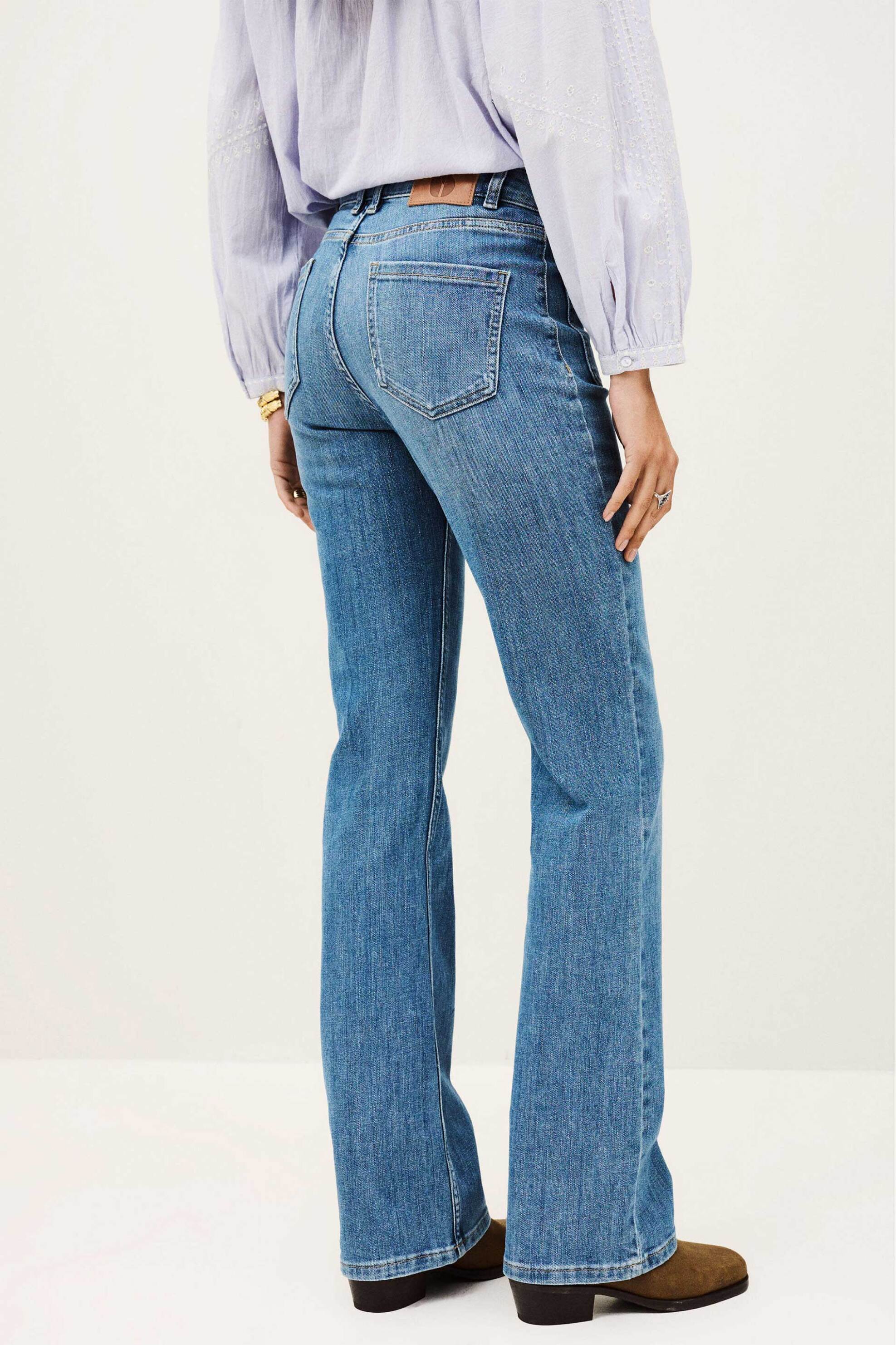 ba&sh γυναικείο τζιν παντελόνι Straight Fit "Ross" - 1H25ROSS Denim Blue φωτογραφία