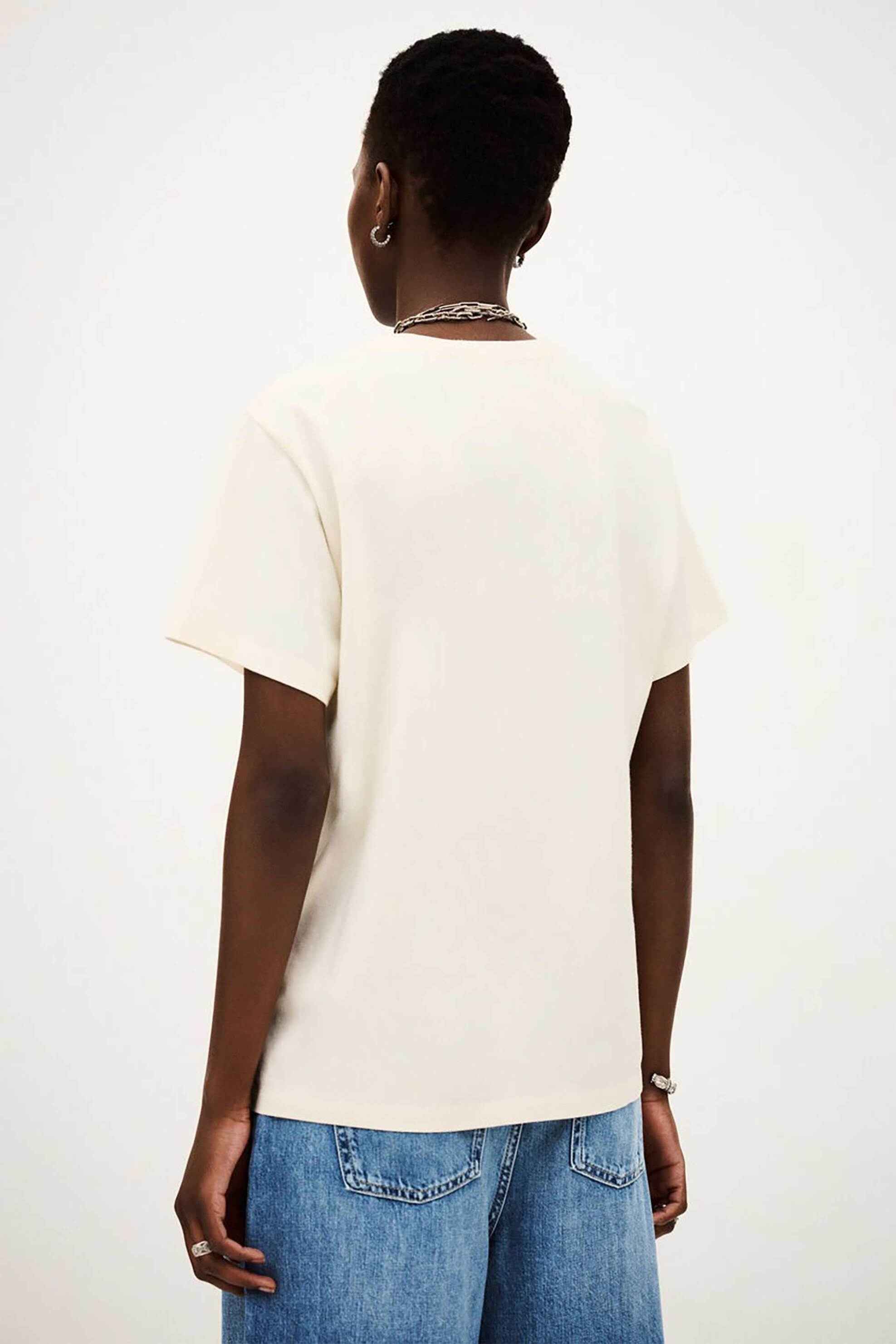 ba&sh γυναικείο T-shirt με letter print "Reese" - 1H25REES Εκρού φωτογραφία