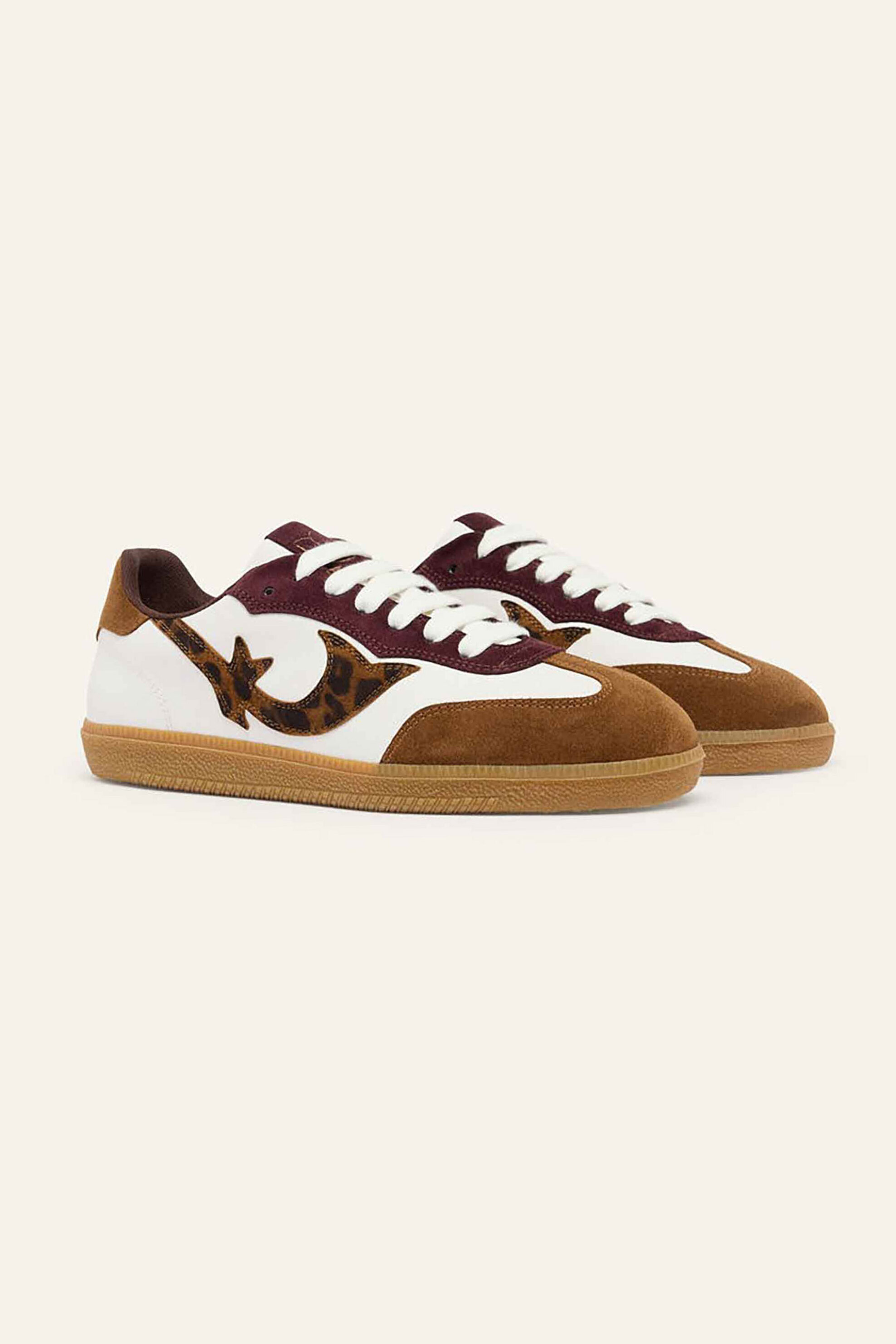 ba&sh γυναικεία sneakers με λεπτομέρεια animal print - 2H24LCRE Λευκό φωτογραφία