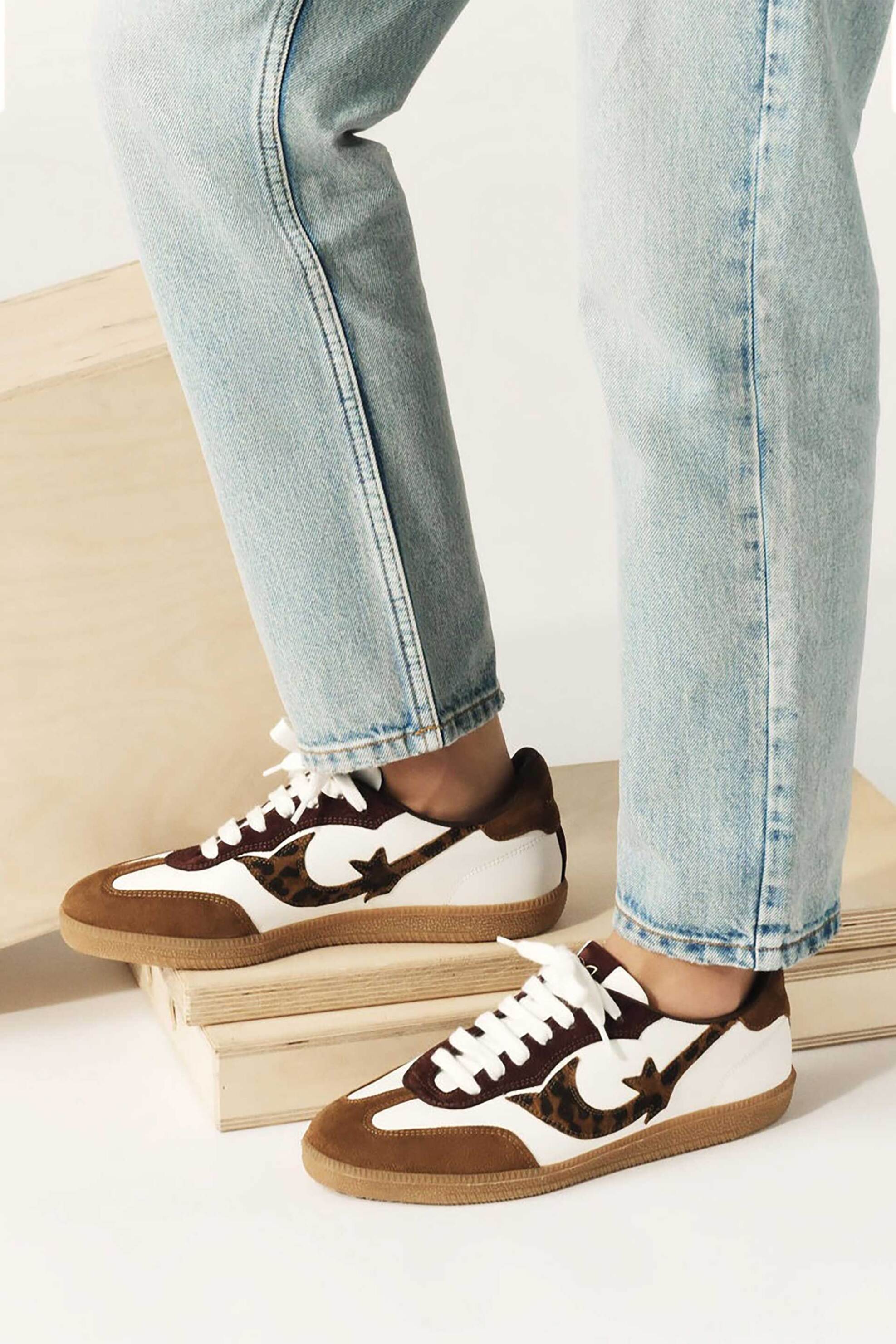 ba&sh γυναικεία sneakers με λεπτομέρεια animal print - 2H24LCRE Λευκό φωτογραφία