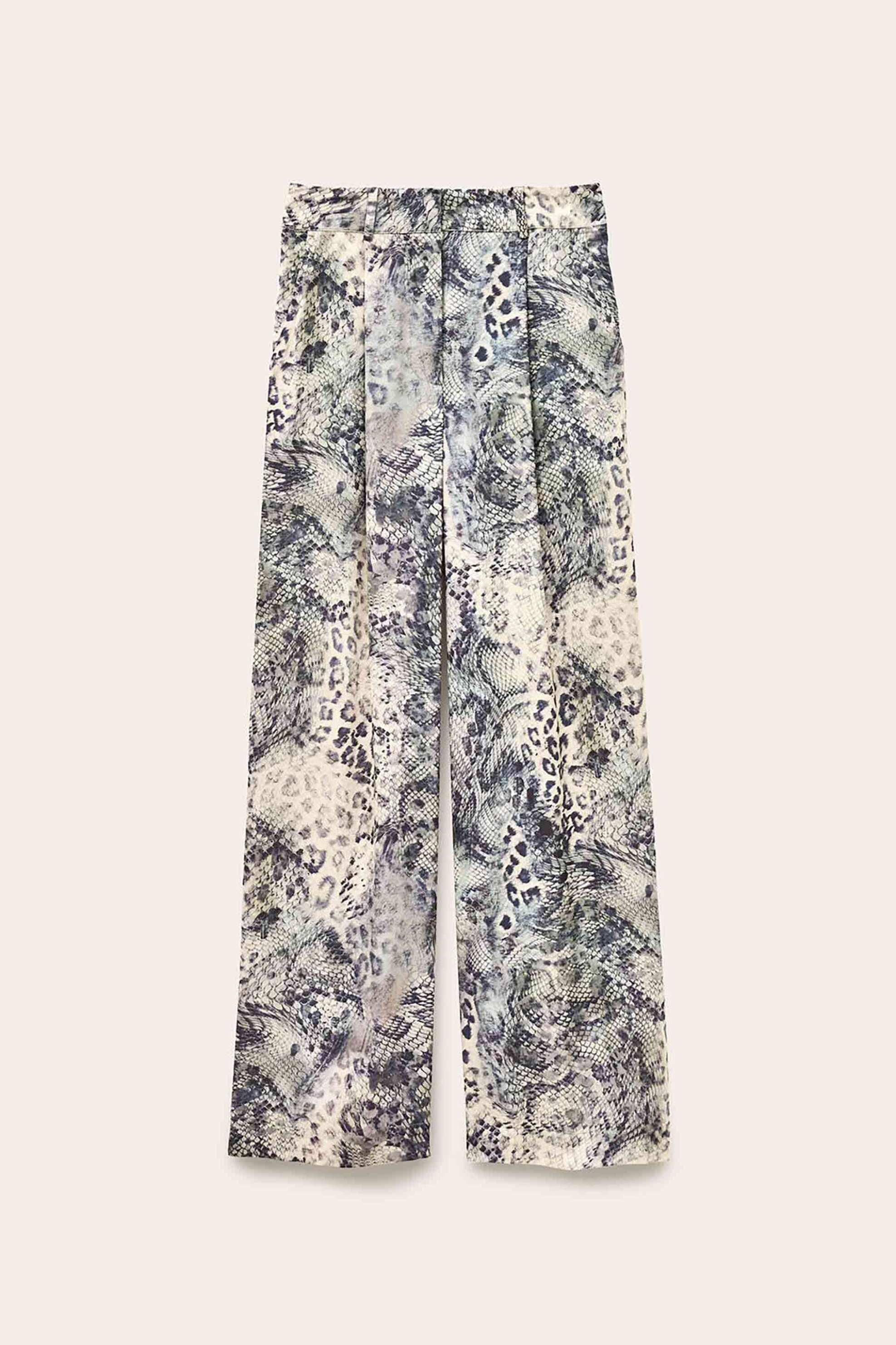 Ba Sh Γυναικείο Παντελόνι με Snake Print Carrina - 1E26Carr Μπλε