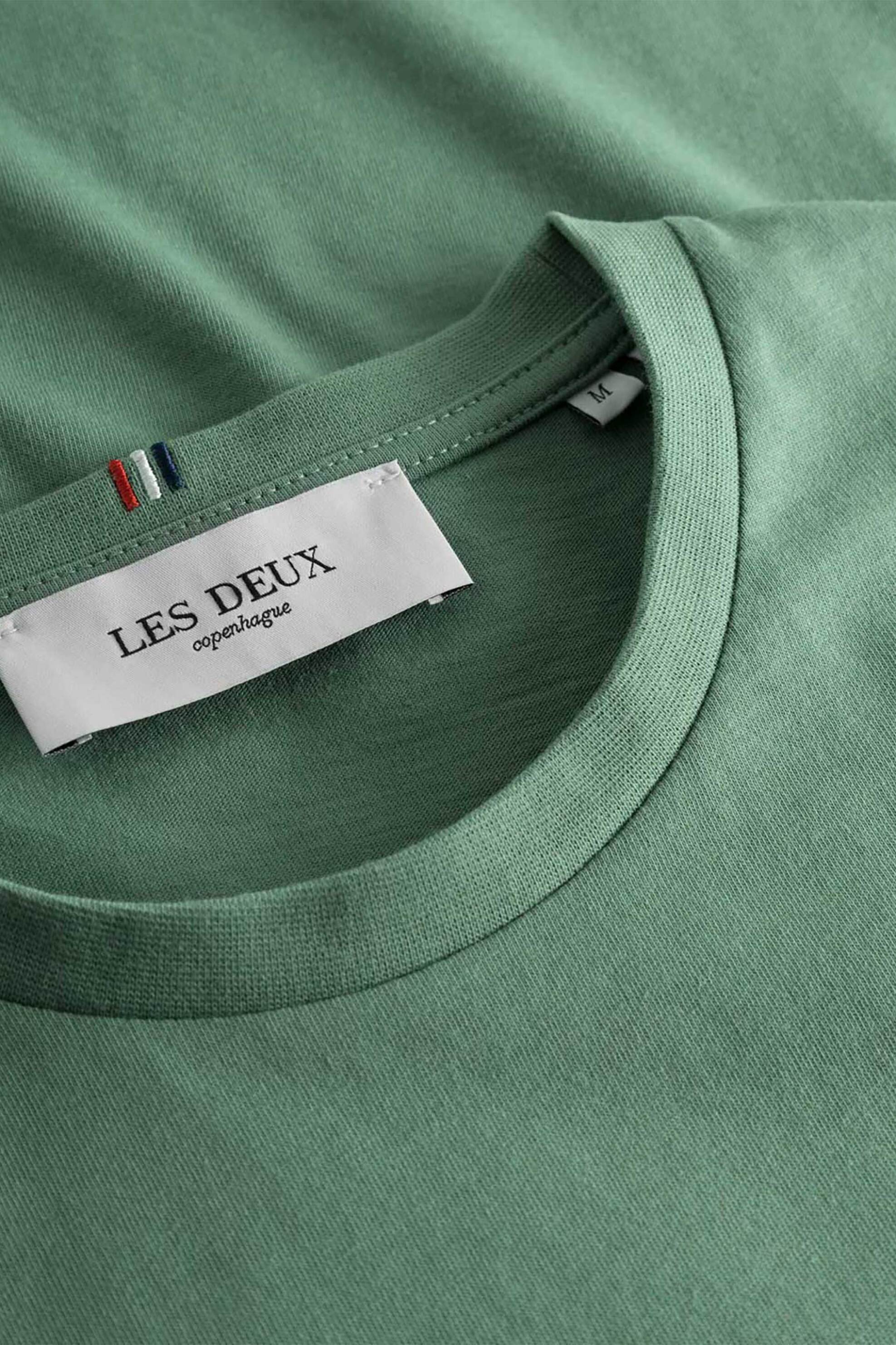 Les Deux Ανδρικό T-Shirt με Logo Print Slim Fit Encore - Ldm101006 Πράσινο