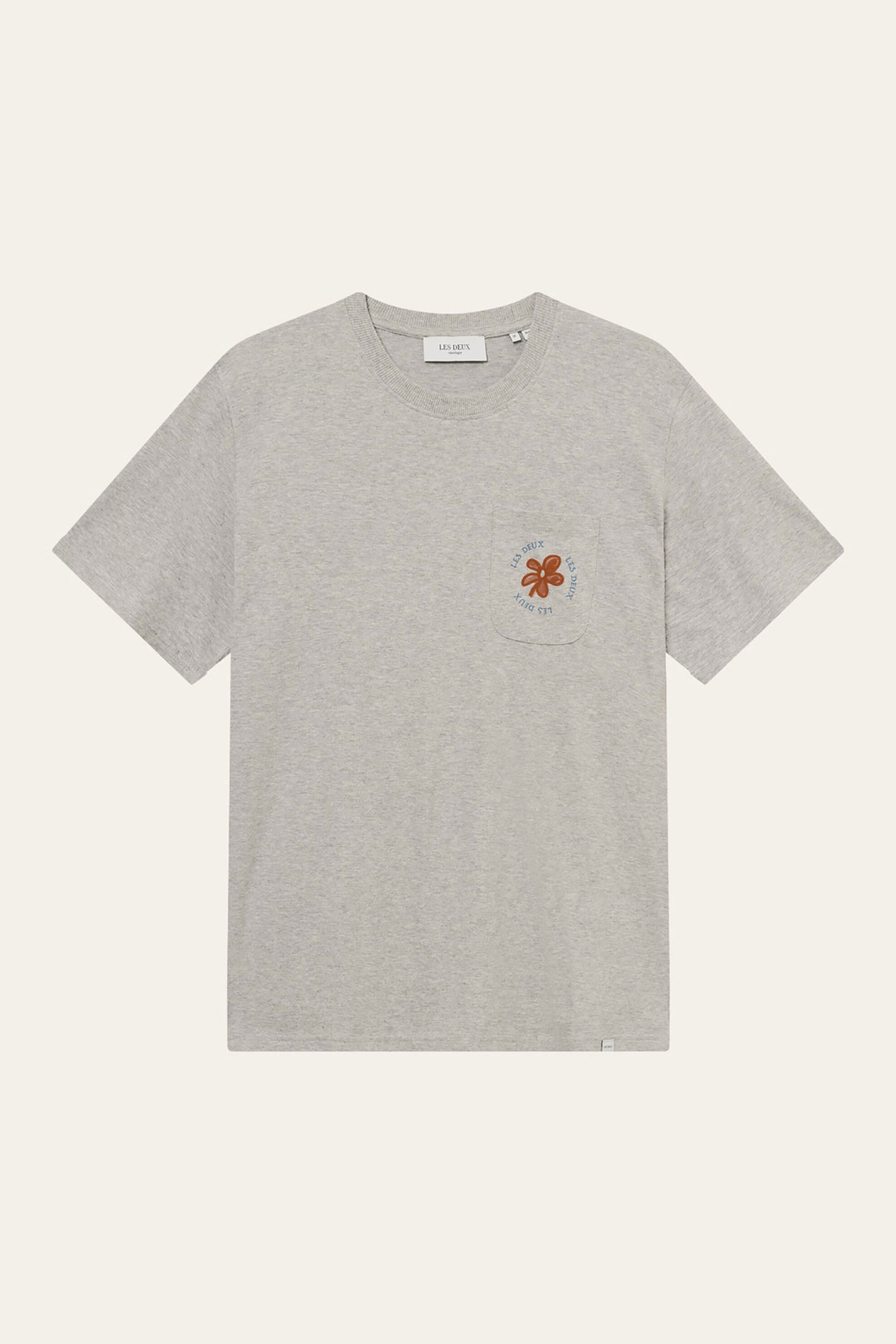 Les Deux Ανδρικό T-Shirt με Print Duality - Ldm101159 Γκρι