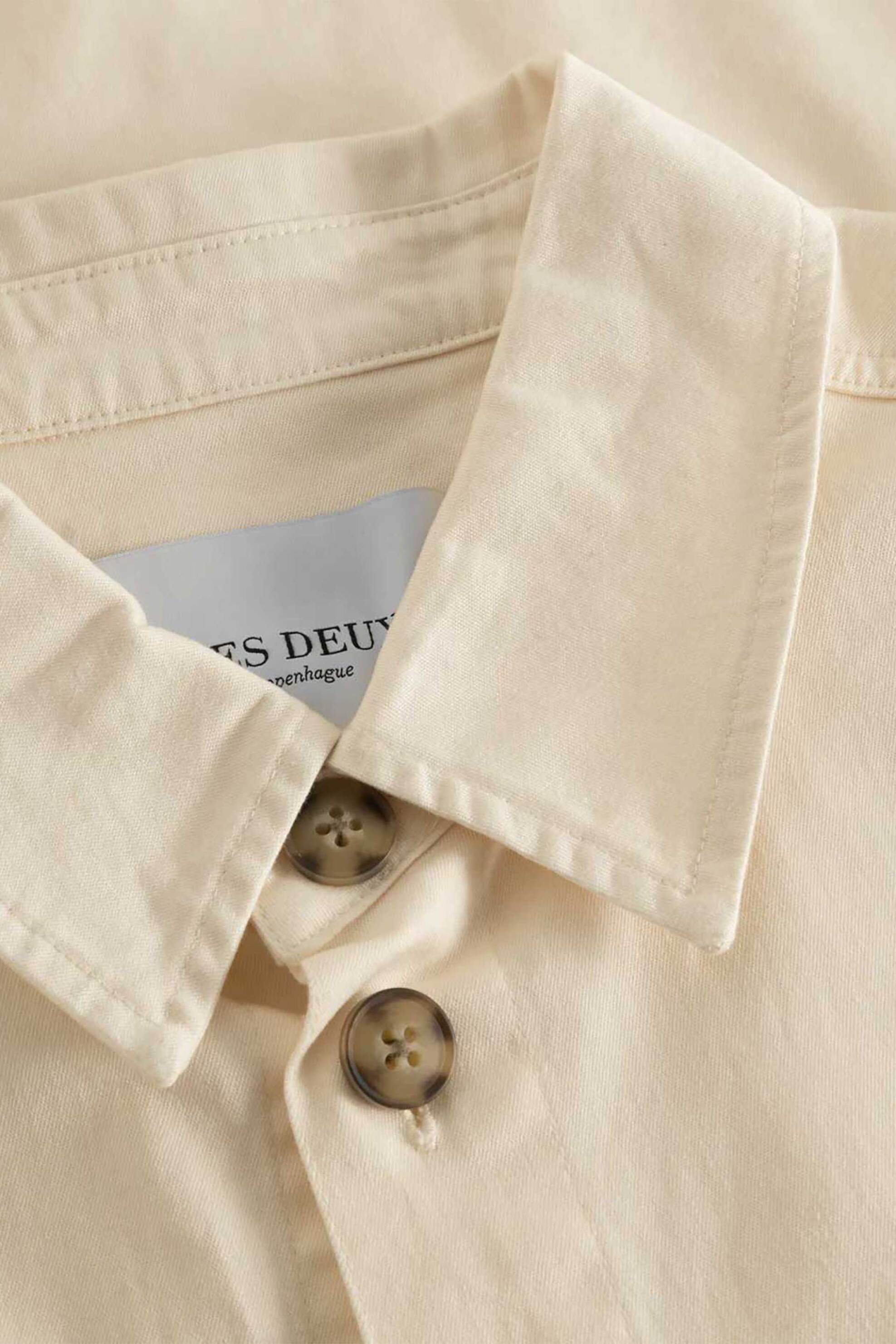 Les Deux ανδρικό overshirt "Langley" - LDM640092 Εκρού φωτογραφία
