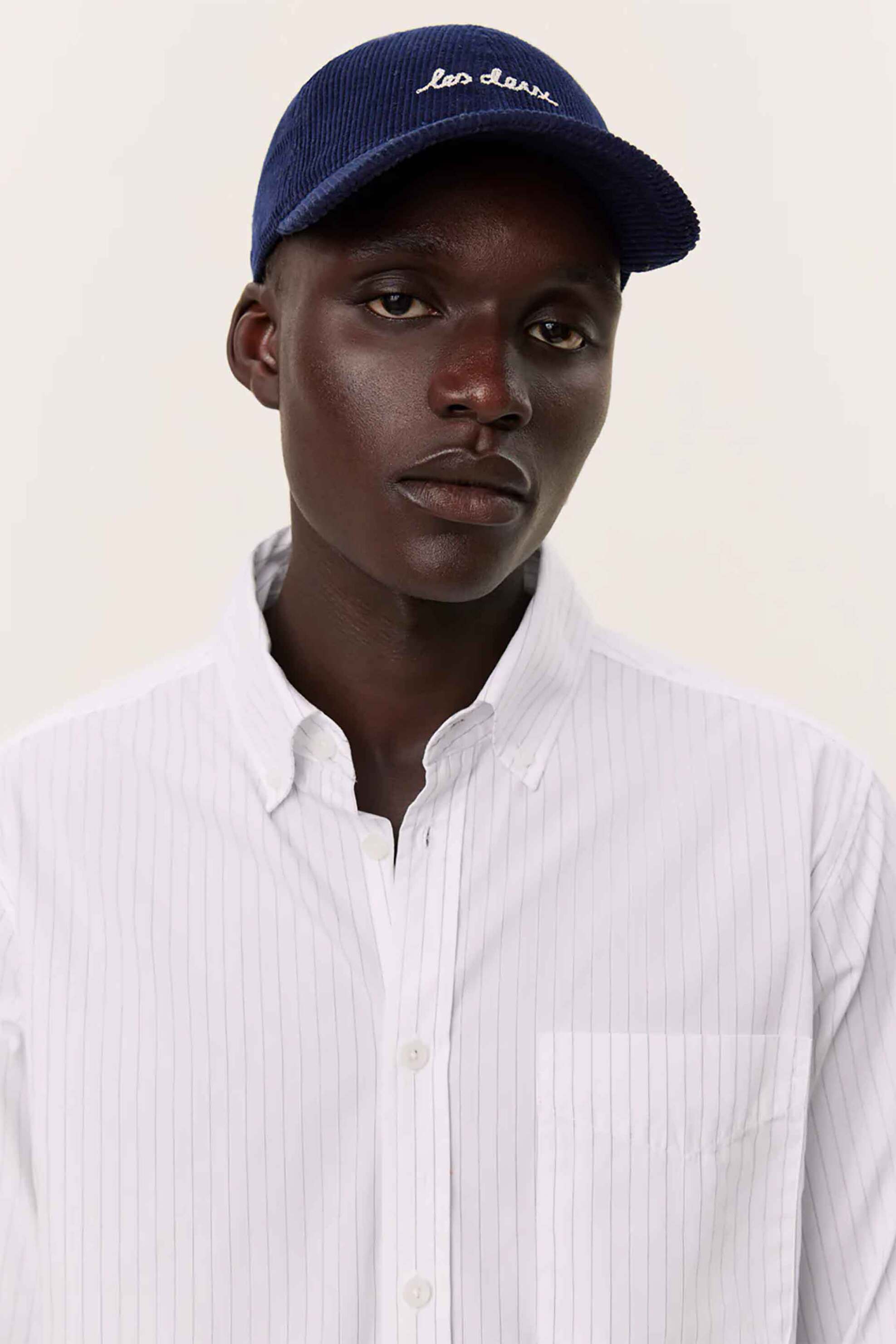 Les Deux ανδρικό πουκάμισο button down με ριγέ σχέδιο και τσέπη Regular Fit "Kent Poplin" - LDM410188 Λευκό φωτογραφία