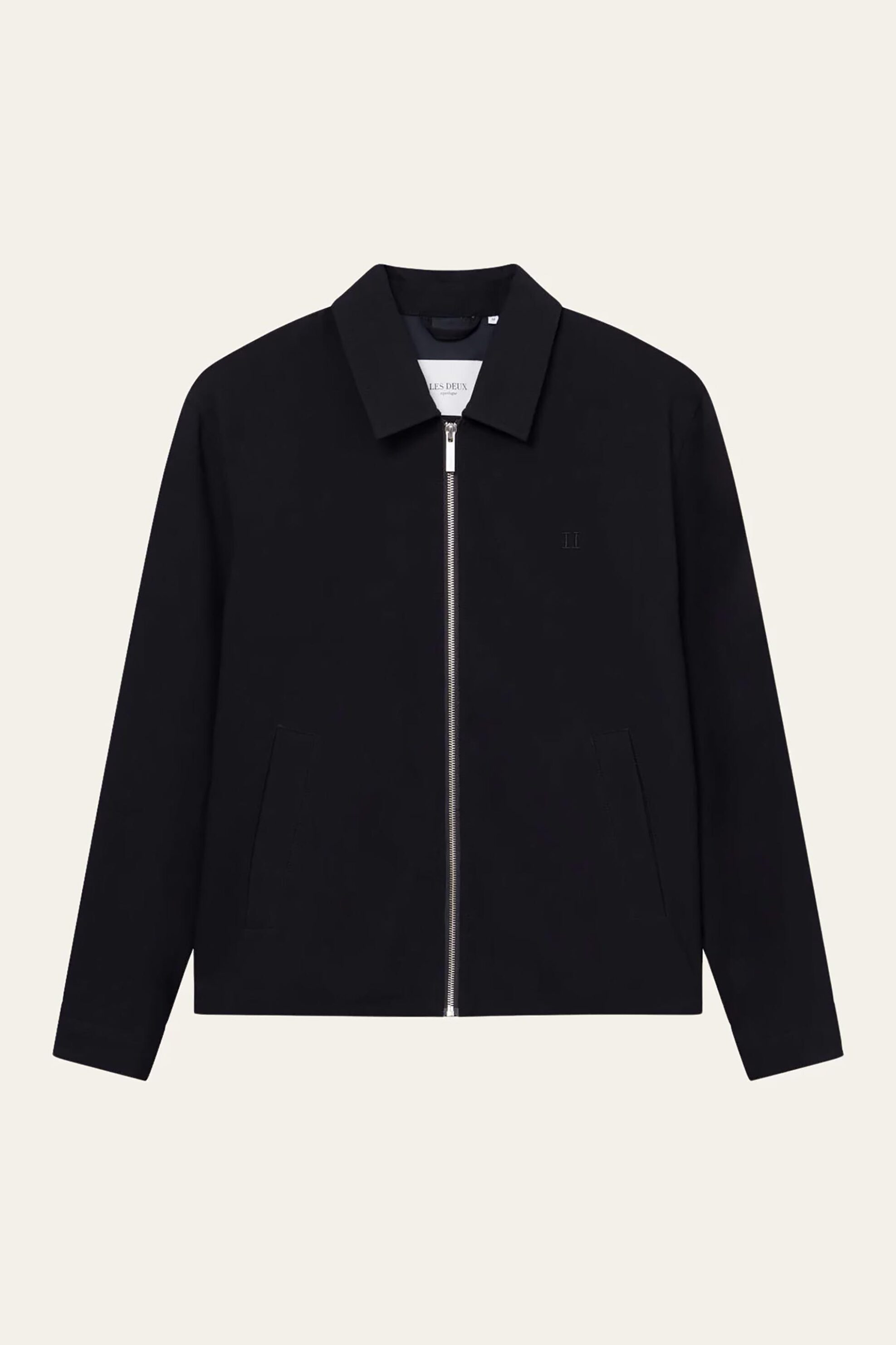 Les Deux ανδρικό jacket μονόχρωμο με κεντημένο logo Regular Fit "Como Coach" - LDM610166 Μπλε Σκούρο