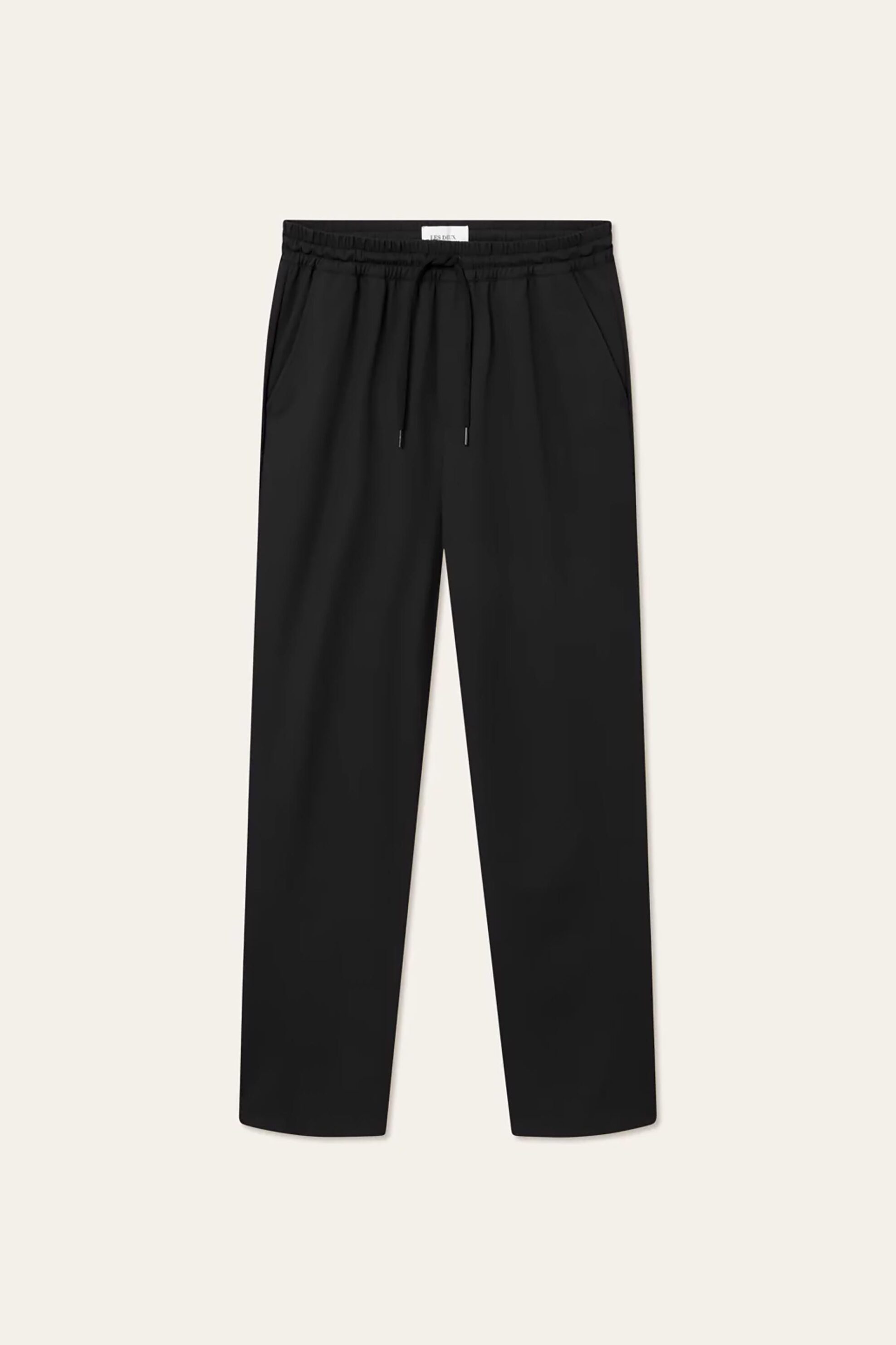 Les Deux ανδρικό παντελόνι φόρμας με logo print Loose Fit "Howie" - LDM530059 Μαύρο