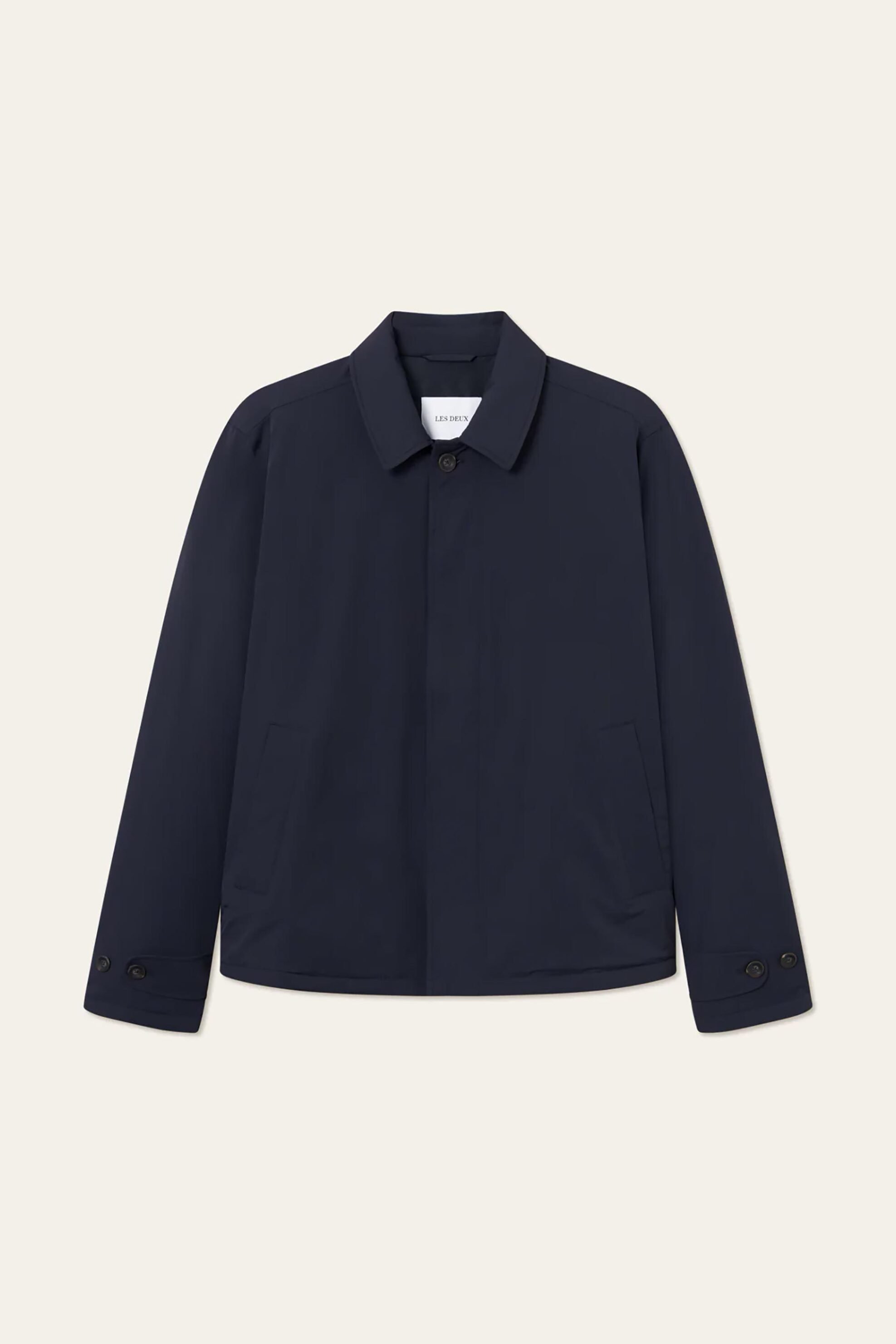 Les Deux ανδρικό αδιάβροχο μπουφάν μονόχρωμο "Malcolm" - LDM610164 Μπλε Σκούρο