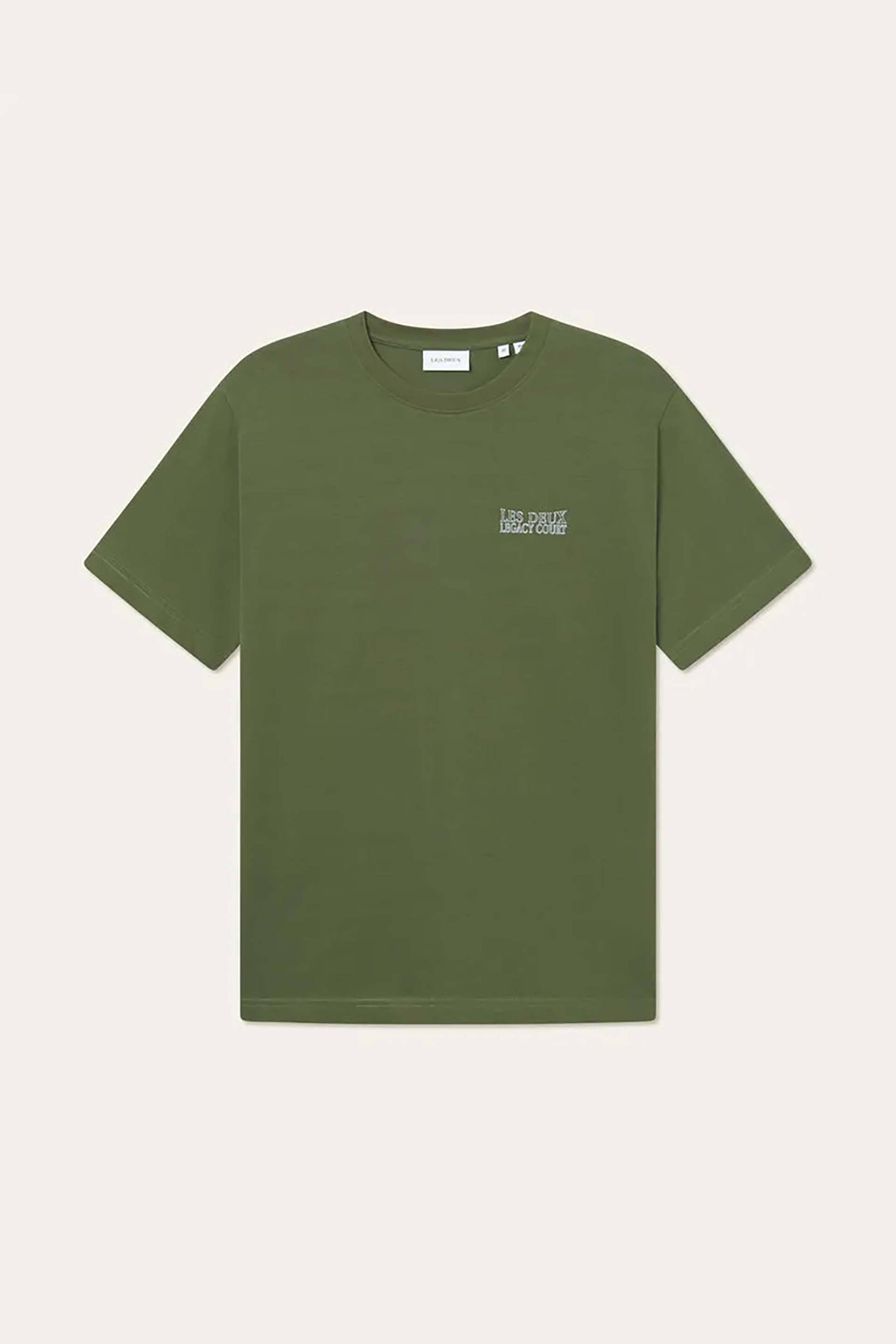 Les Deux ανδρικό T-shirt με graphic print Regular Fit "Atlas" - LDM101216 Πράσινο