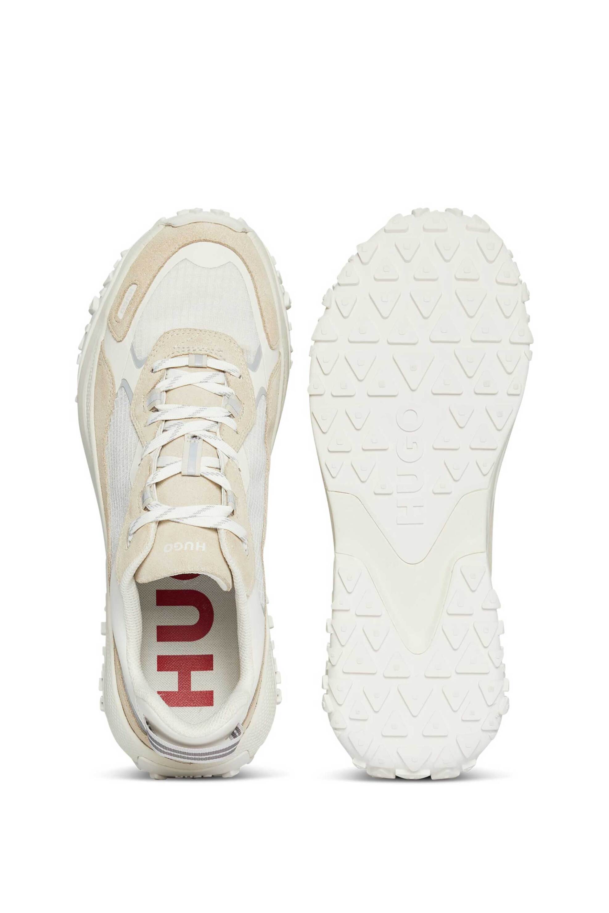 Hugo Boss Ανδρικά Sneakers με Contrast Λεπτομέρειες Gο1Sτ Dbth - 50510213 Μπεζ