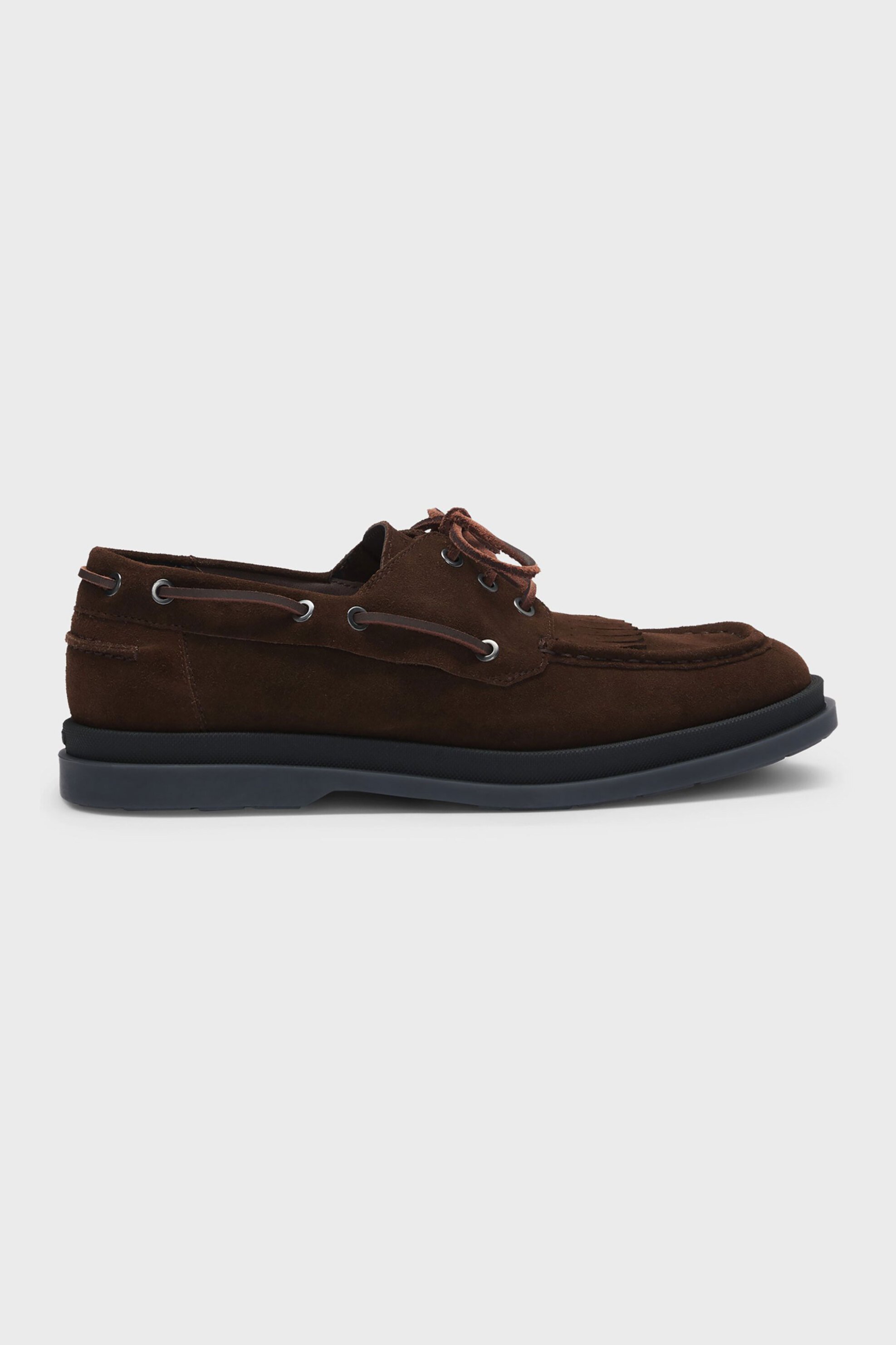 Hugo Boss ανδρικά suede μοκασίνια "Chaol" - 50536224 Καφέ