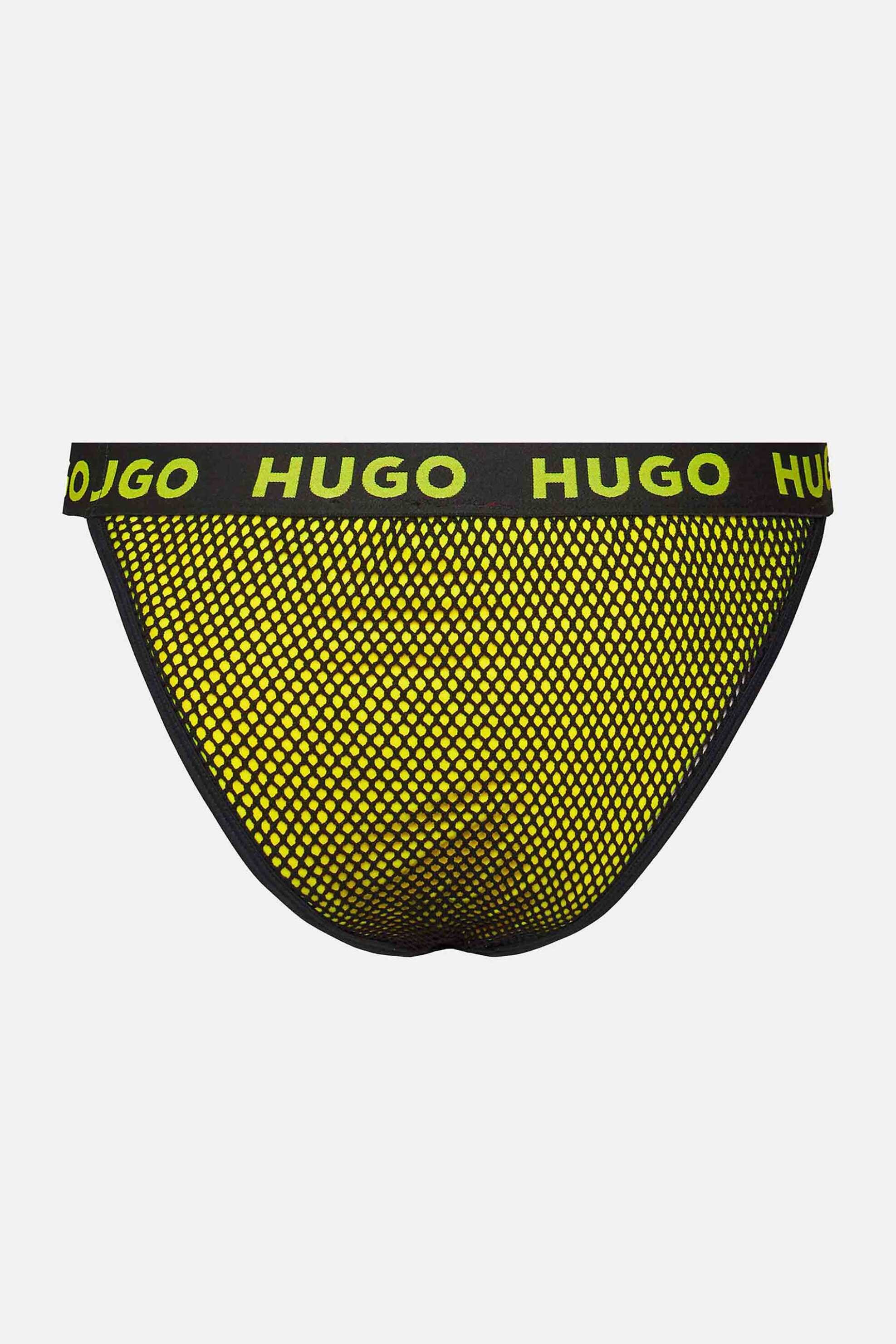 Hugo Boss γυναικείο μπικίνι σλιπ με logo tape "Hazel" - 50515336 Κίτρινο
