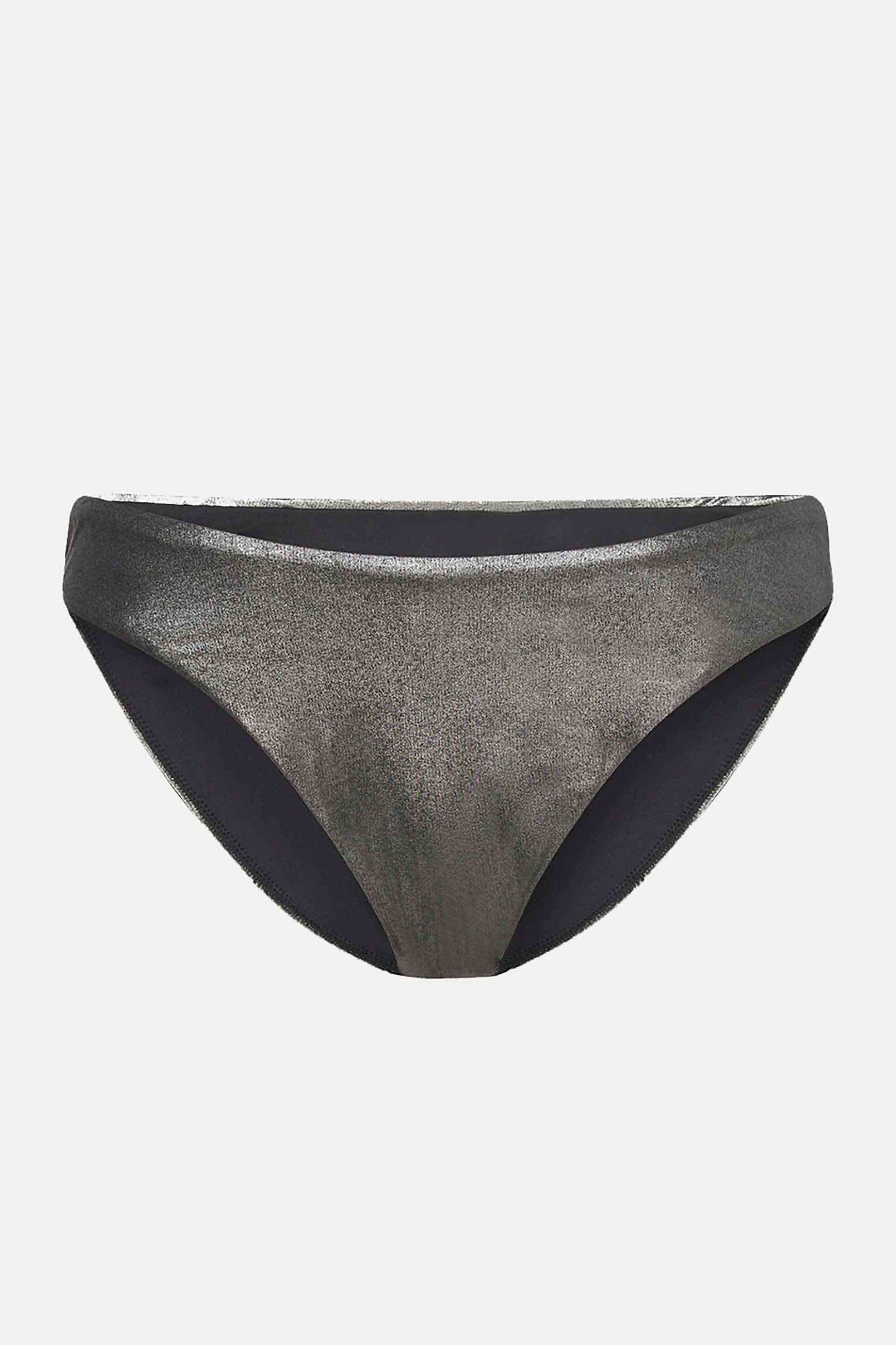 Hugo Boss γυναικείο μαγιό μπικίνι σλιπ με ανάγλυφο λογότυπο "Heaven" - 50515376 Ανθρακί